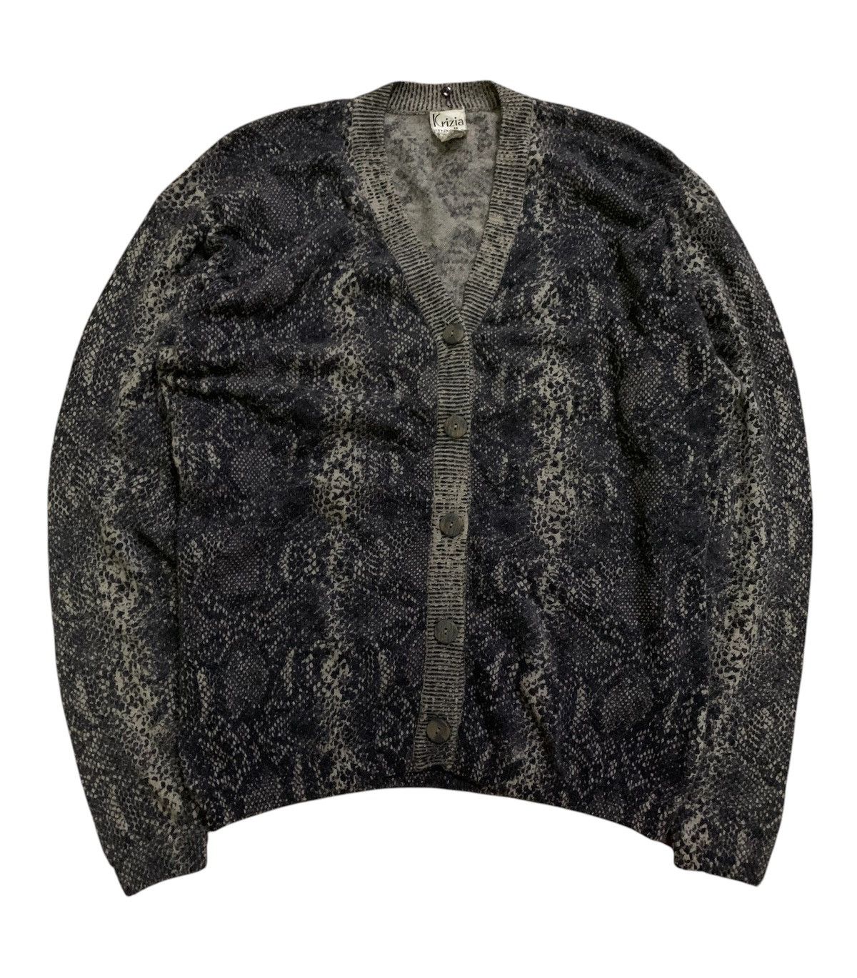 Tornado Mart 💥Vintage 90s Krizia Maglia Native Snake Cardigan Shirt Size US M / EU 48-50 / 2 - 1 Thumbnail