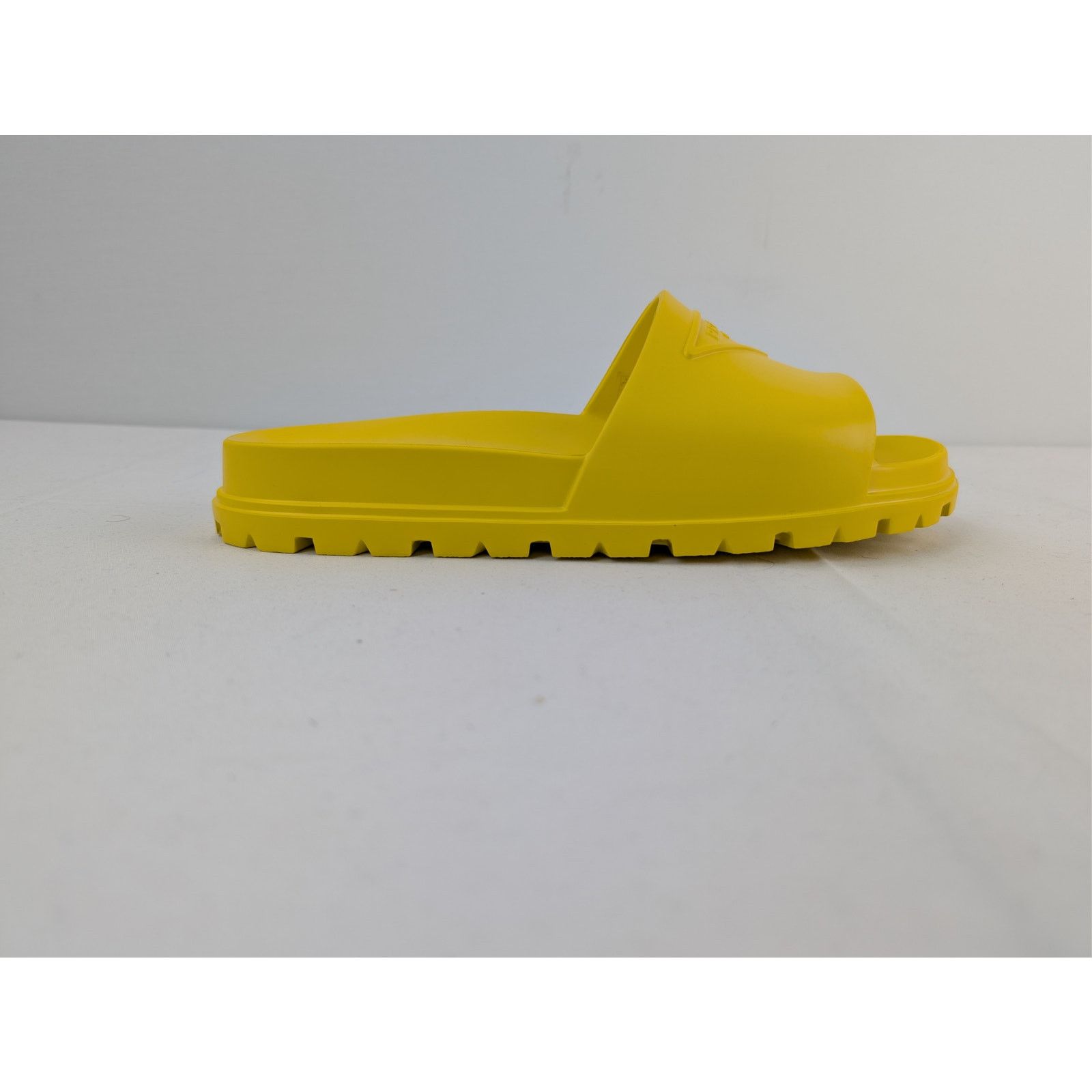 Prada o1rshd1 EVA Rubber Slide Sandals Slippers in Yellow Size US 11 / EU 44 - 4 Thumbnail