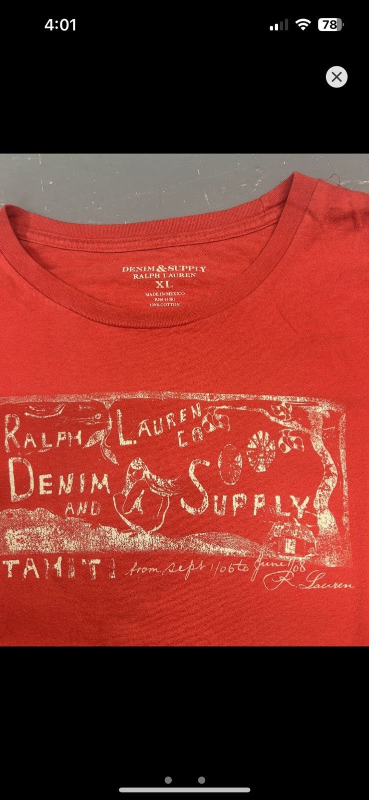 Denim & Supply Ralph Lauren × Polo Ralph Lauren × Vintage Crazy Vintage Y2K Essential Polo RL Denim & Supply Red Shirt Size US XL / EU 56 / 4 - 2 Thumbnail