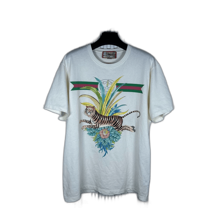 GUCCI Tiger Short Sleeve T-shirt Size L