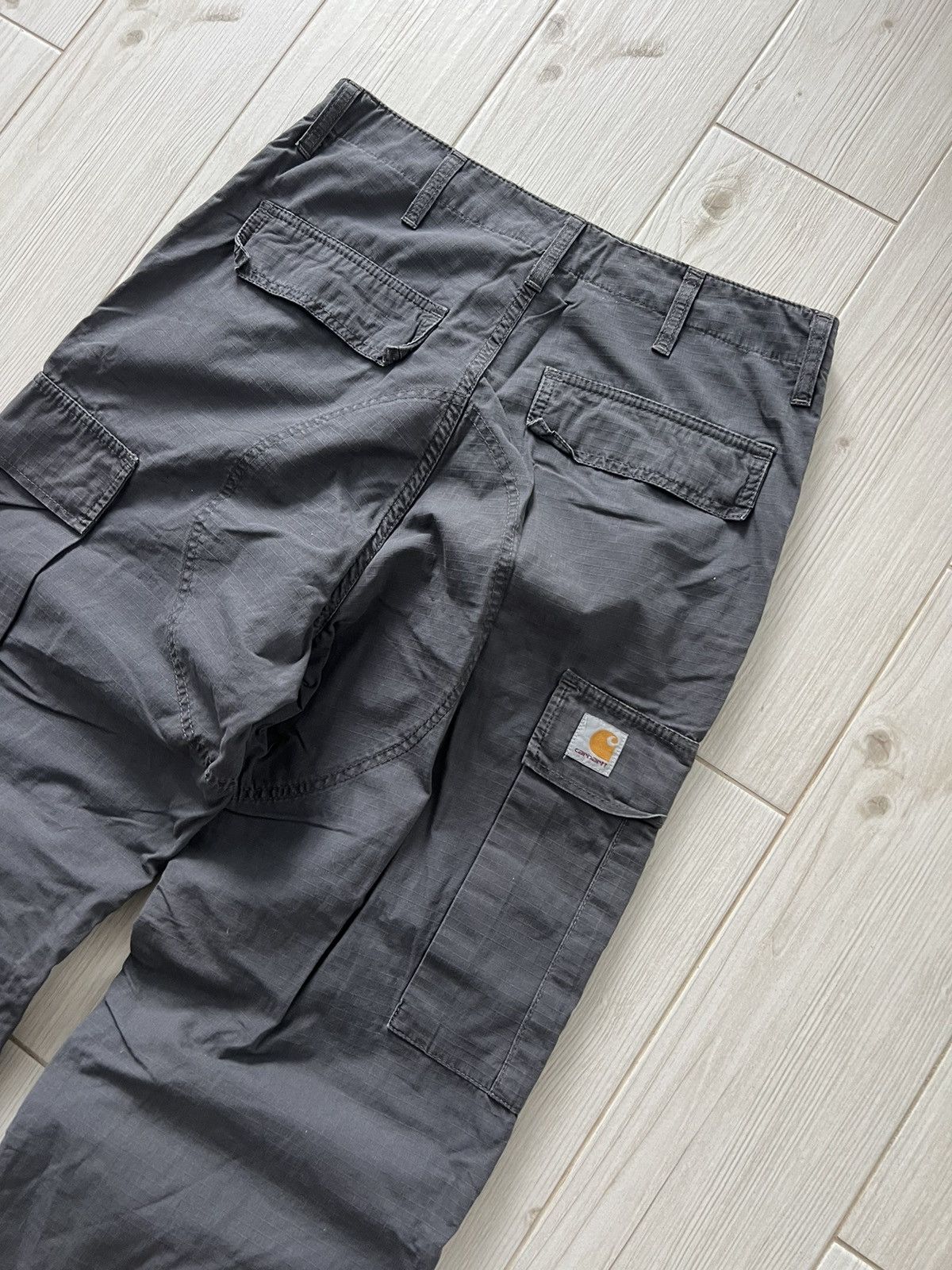 Carhartt Carhartt WIP Pants Baggy Grey Cargo 30/34 Size US 34 / EU 50 - 5 Thumbnail