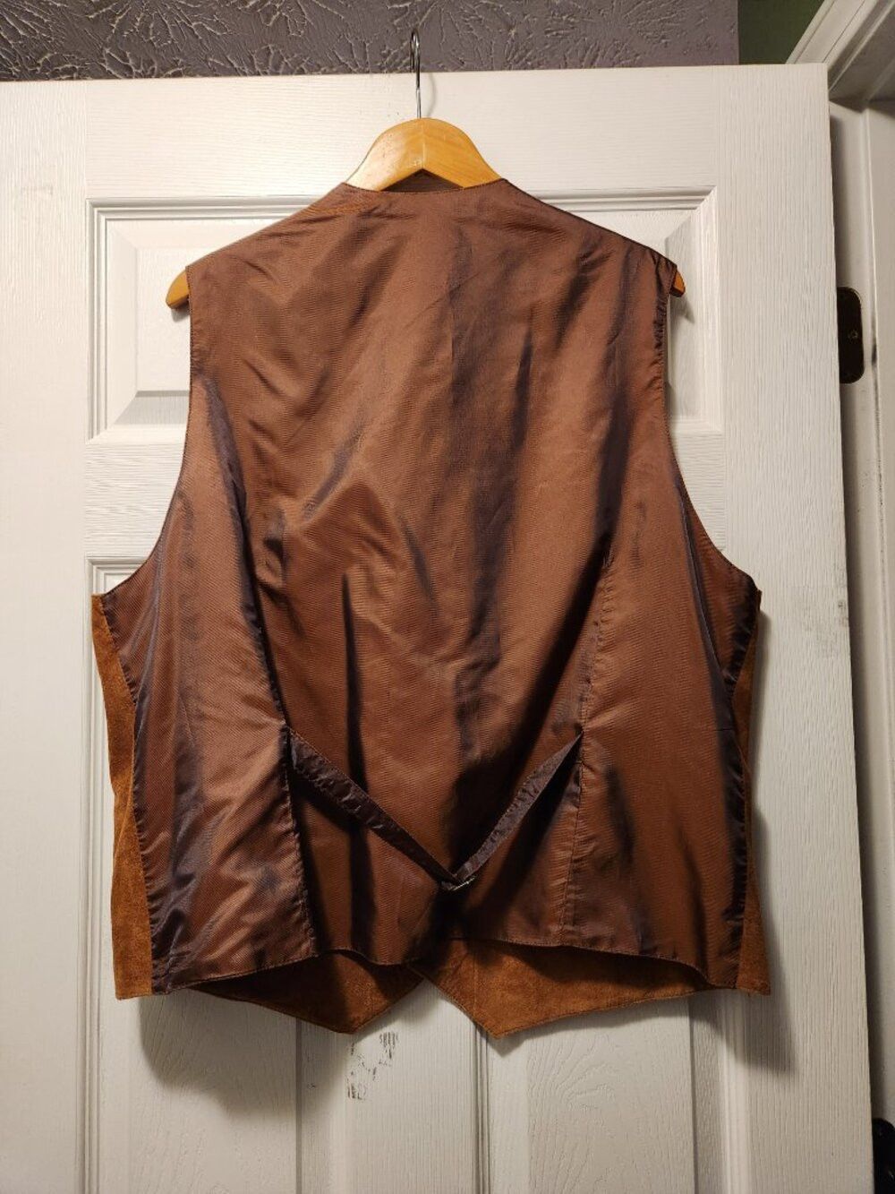 Paul Fredrick Paul Fredrick men's new brown leather vest size: XL Size US XL / EU 56 / 4 - 4 Thumbnail
