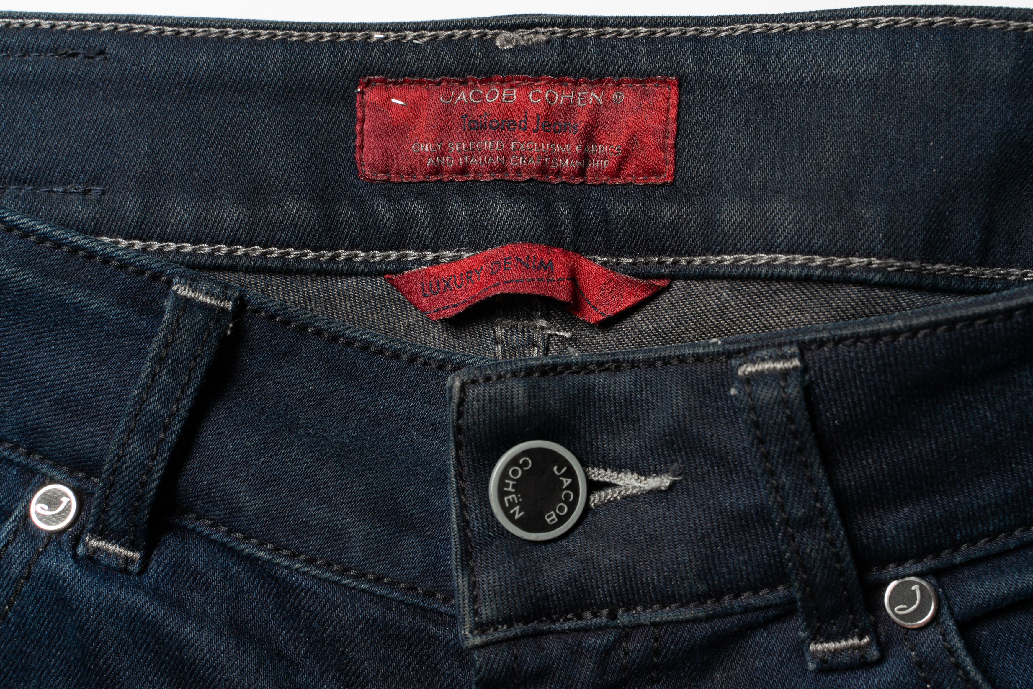 Jacob Cohen 🔴 JACOB COHEN J713 Blue Denim Jeans Women’s Size 31" - 6 Thumbnail