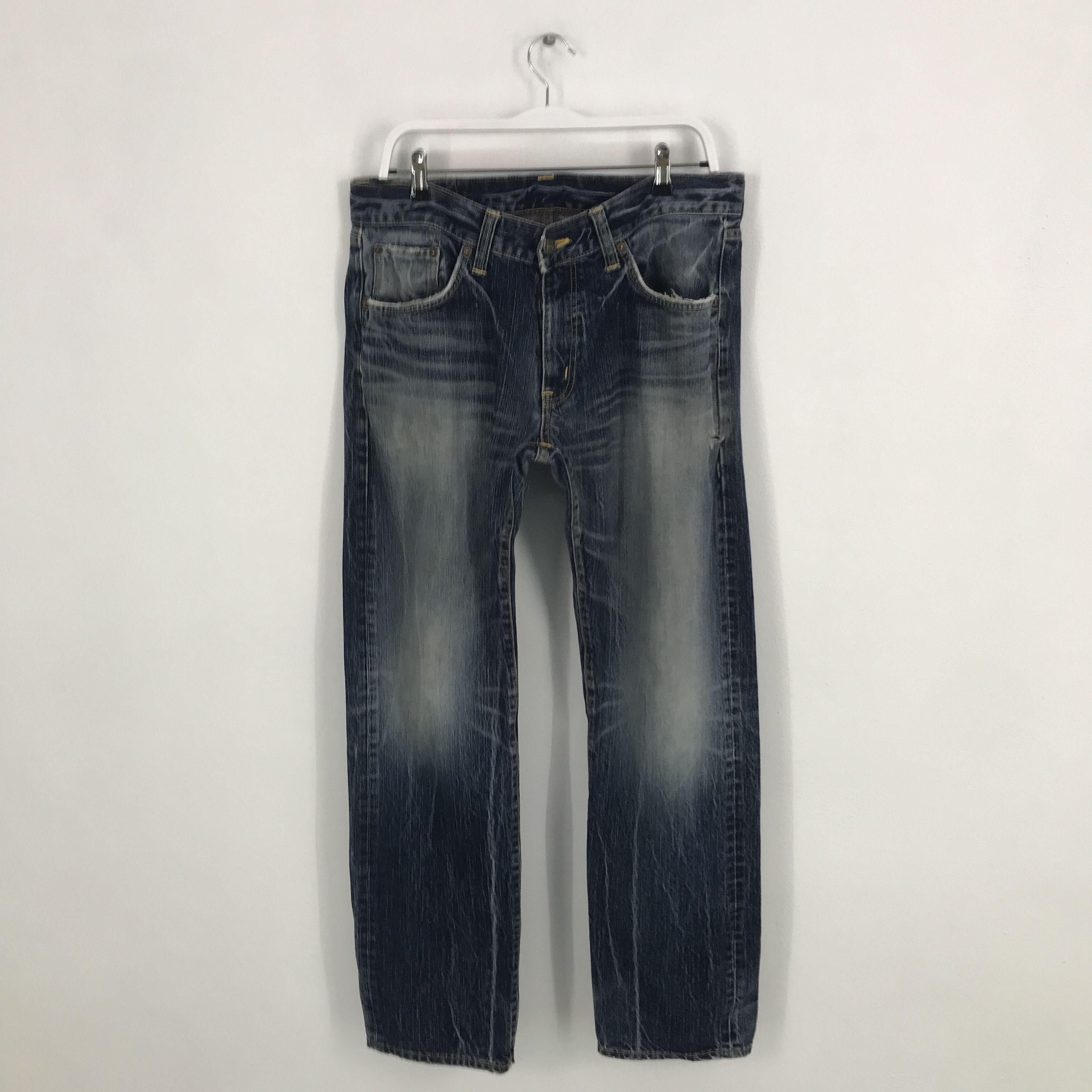 Edwin Rare Edwin Denim Faded distressed Jeans pants Size US 34 / EU 50 - 1 Thumbnail