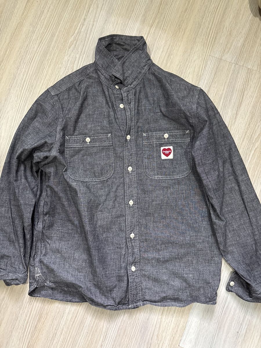Carhartt Wip L/S Clink Heart Shirt Size US M / EU 48-50 / 2 - 1 Thumbnail