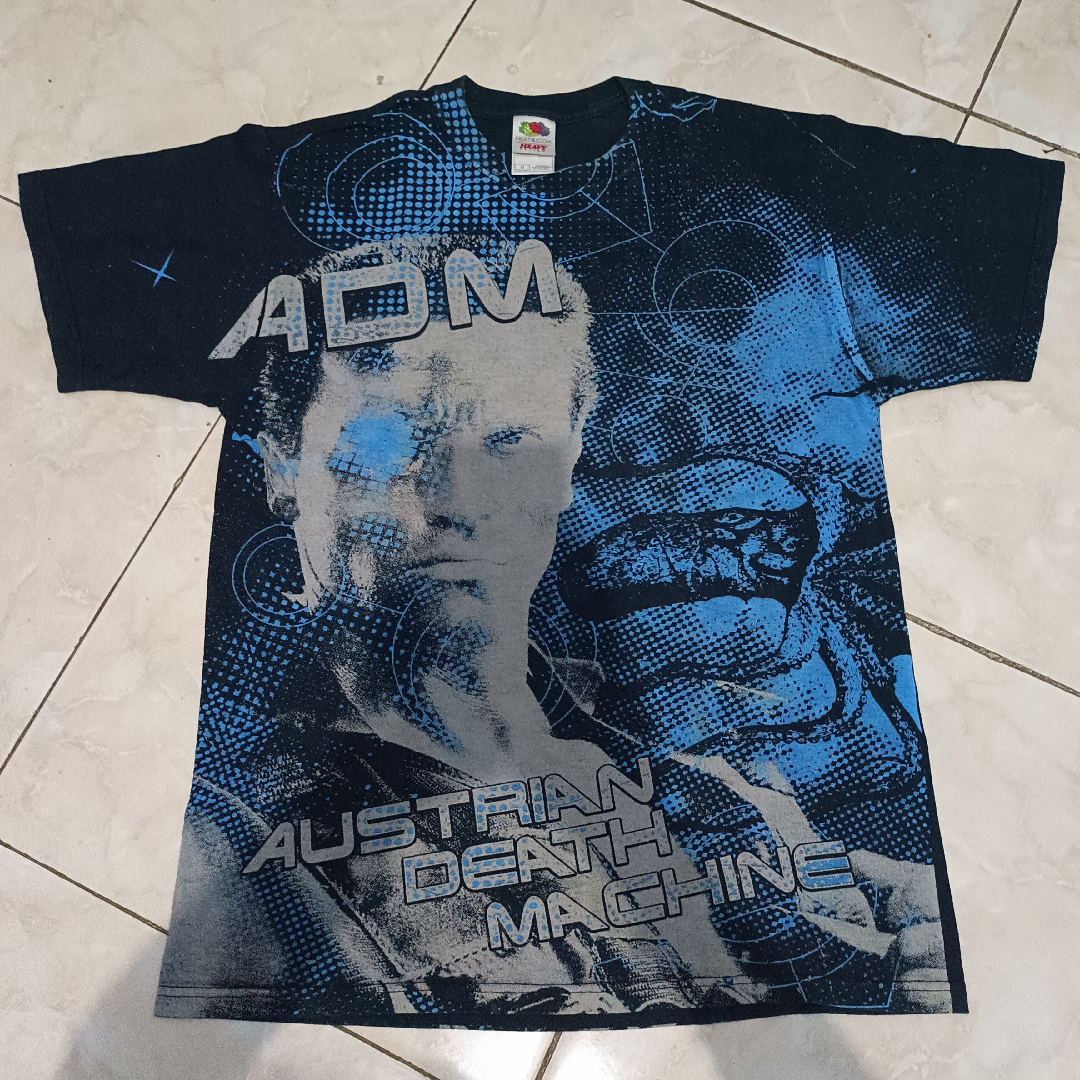 image of Band Tees x Fruit Of The Loom T Shirt Austrian Death Machine in Black, Men's (Size Medium)