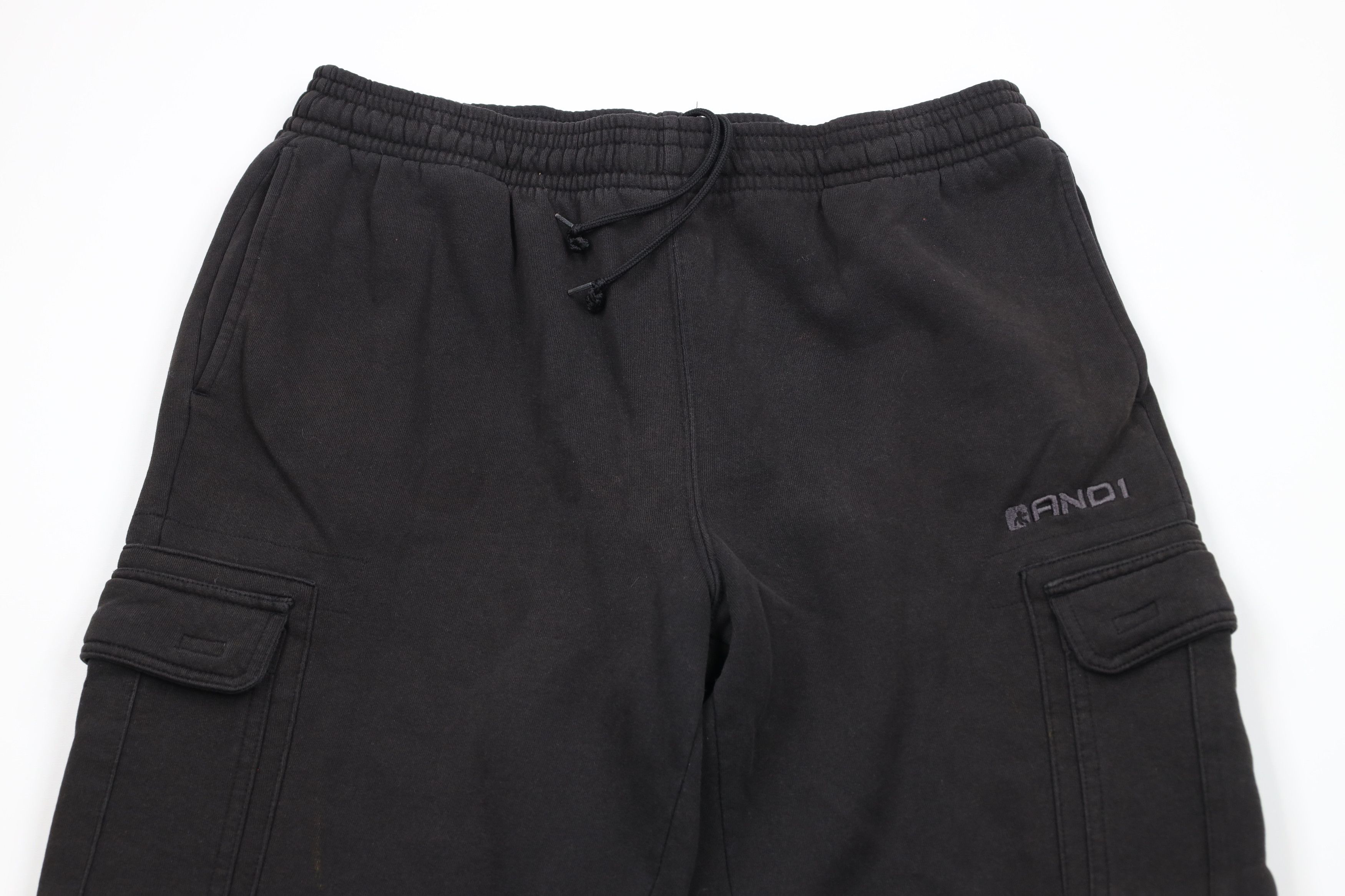 Vintage Vintage And1 Basketball Wide Leg Cargo Sweatpants Black Size US 38 / EU 54 - 2 Thumbnail