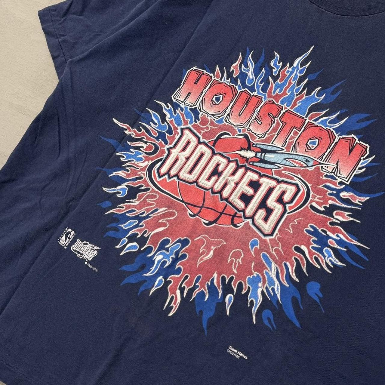 NBA × Vintage Vintage Houston Rockets Champknit RARE NBA Shirt XL Size US XL / EU 56 / 4 - 2 Thumbnail