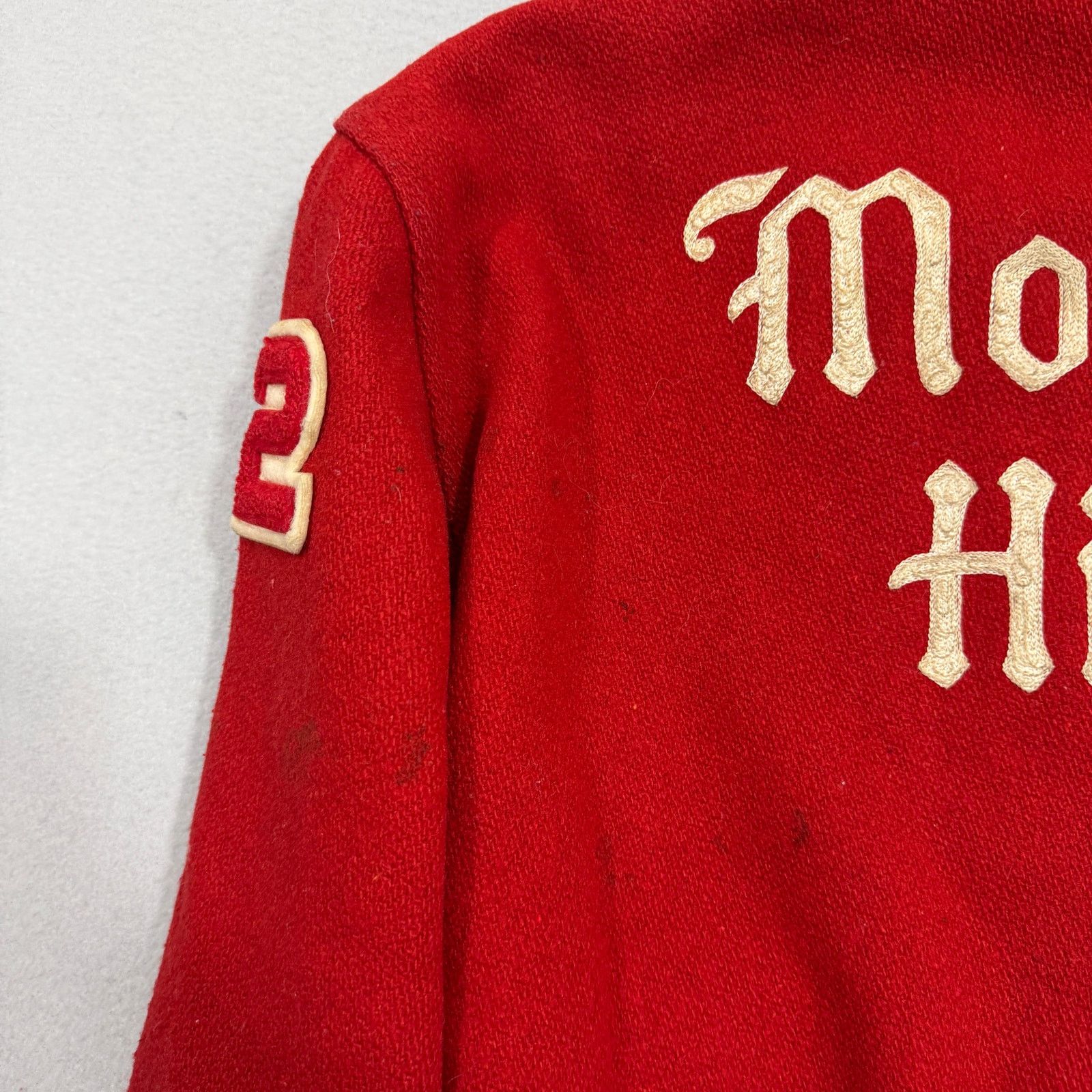 Vintage Vintage 1982 Monroe High Varsity Jacket Small Wool 80s Size US S / EU 44-46 / 1 - 10 Thumbnail