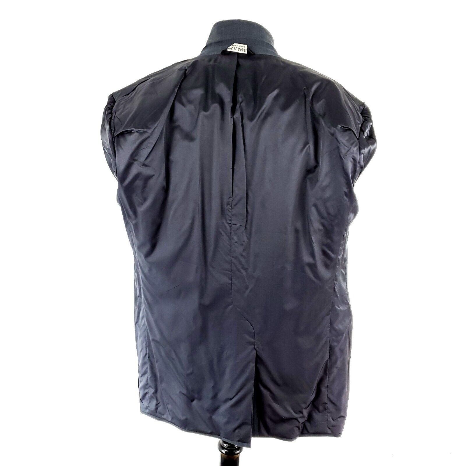 Jos. A. Bank Jos A Bank Wool 2 Button 2 Piece Suit 44L Gray 36/29 Pleated Size 44L - 12 Thumbnail
