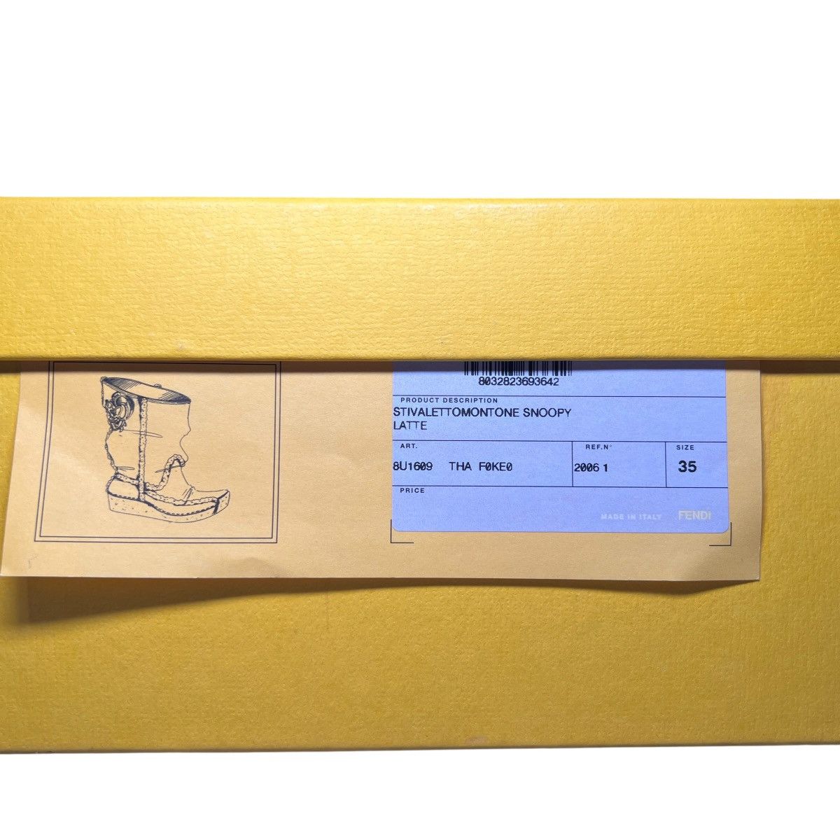 Fendi FENDI Winter 2006 "SNOOPY" Bore Long Boots Size US 4.5 / IT 34.5 - 10 Thumbnail