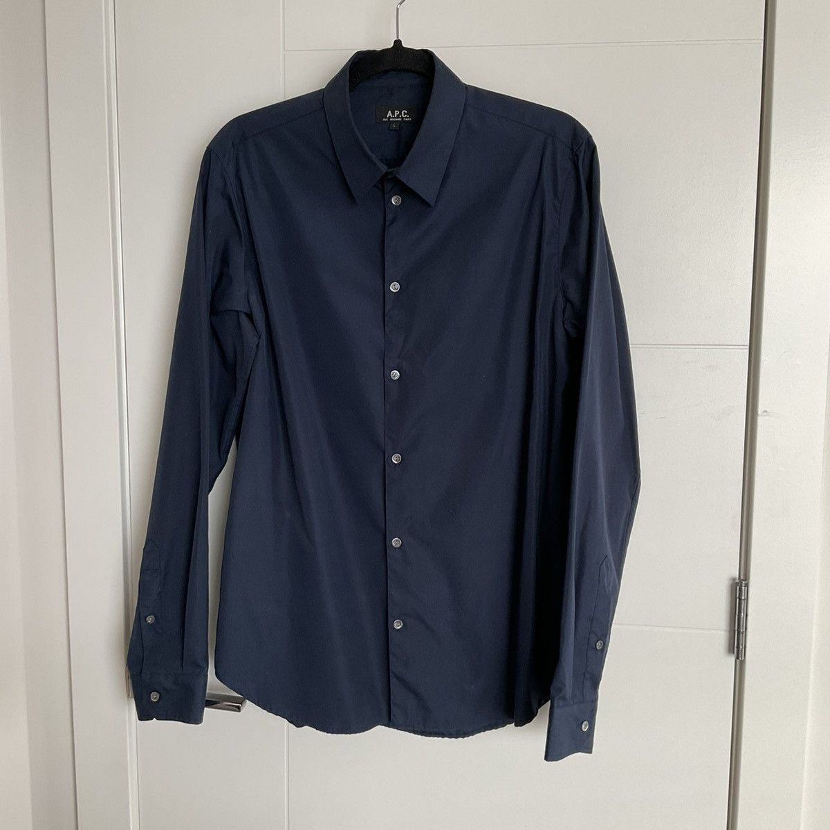 A.P.C. × JJJJound APC x JJJJound Weekend Shirt Navy | Grailed
