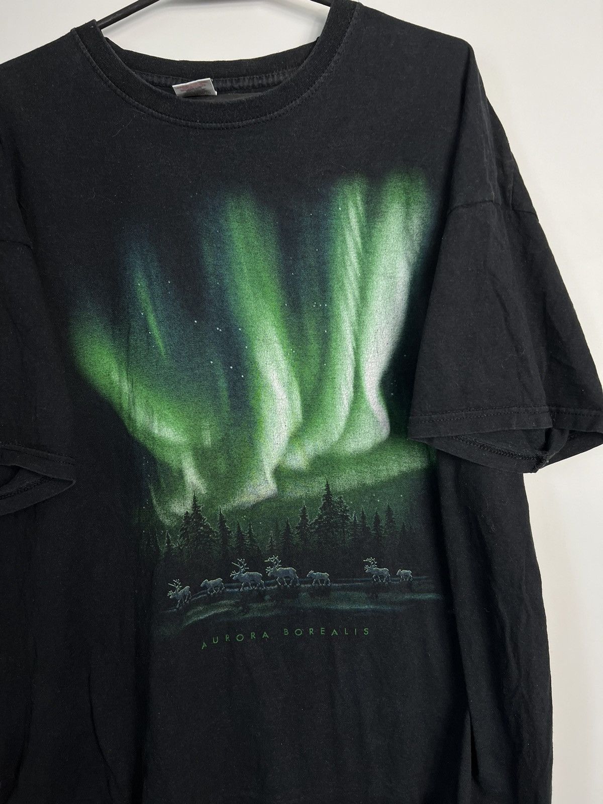 Vintage Tshirt Aurora Borealis vintage great Size US XL / EU 56 / 4 - 2 Thumbnail
