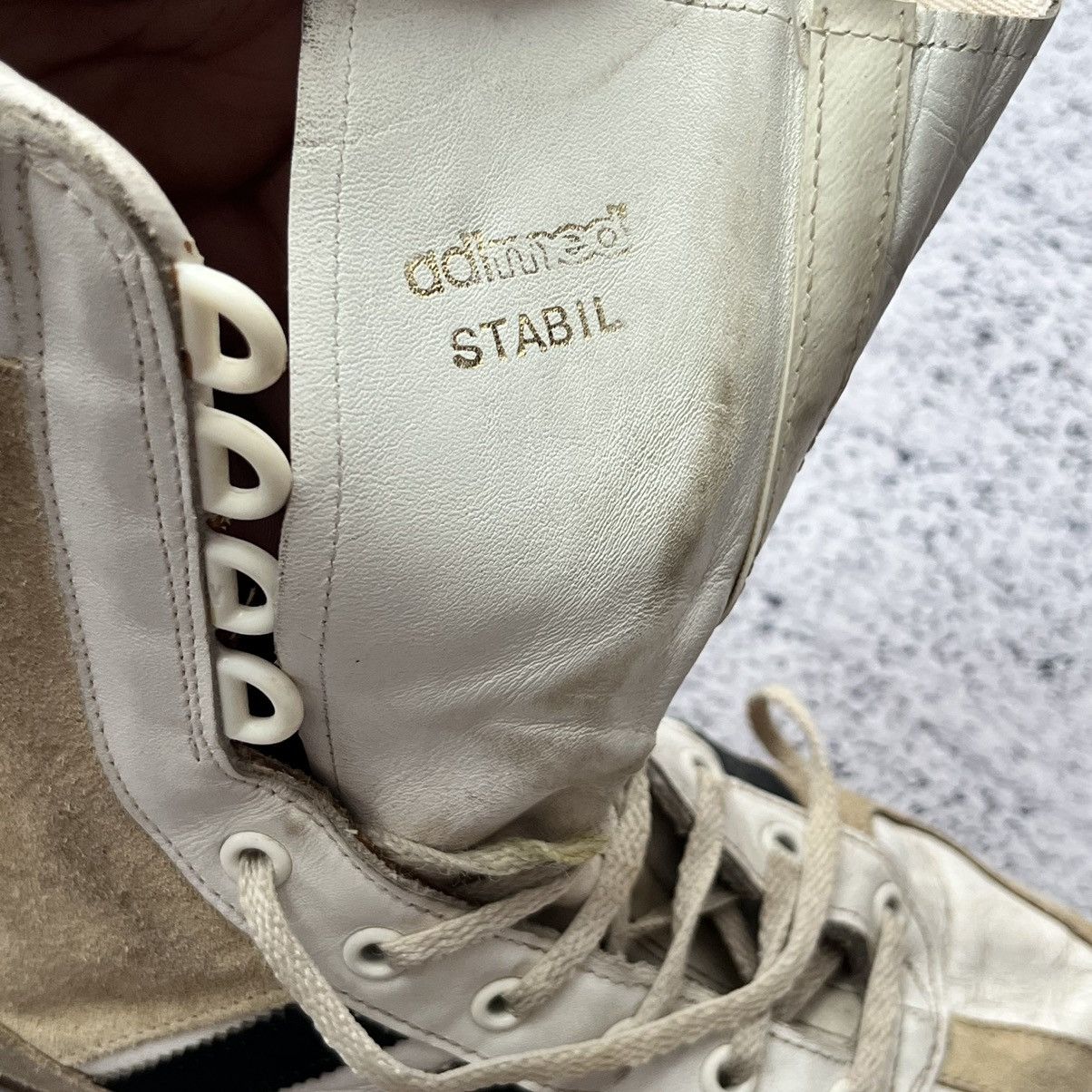 Adidas × Vintage vintage 80's Adidas Adimed Stabil Leather Men's Sneakers Size US 12 / EU 45 - 9 Thumbnail