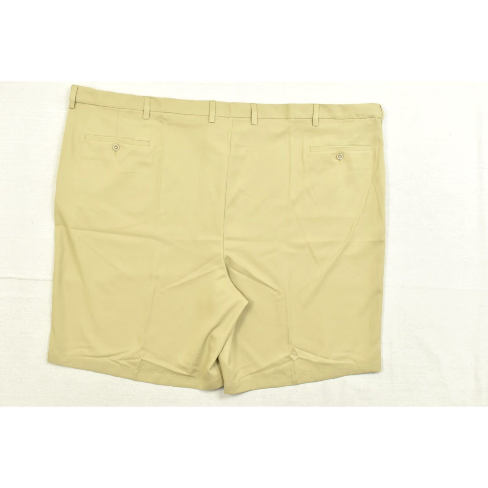 Haggar Haggar Men Flat Front Performance Shorts 60 Khaki Beige 10 Inseam Pockets Chino Golf Summer Spring Size US 44 / EU 60 - 2 Thumbnail