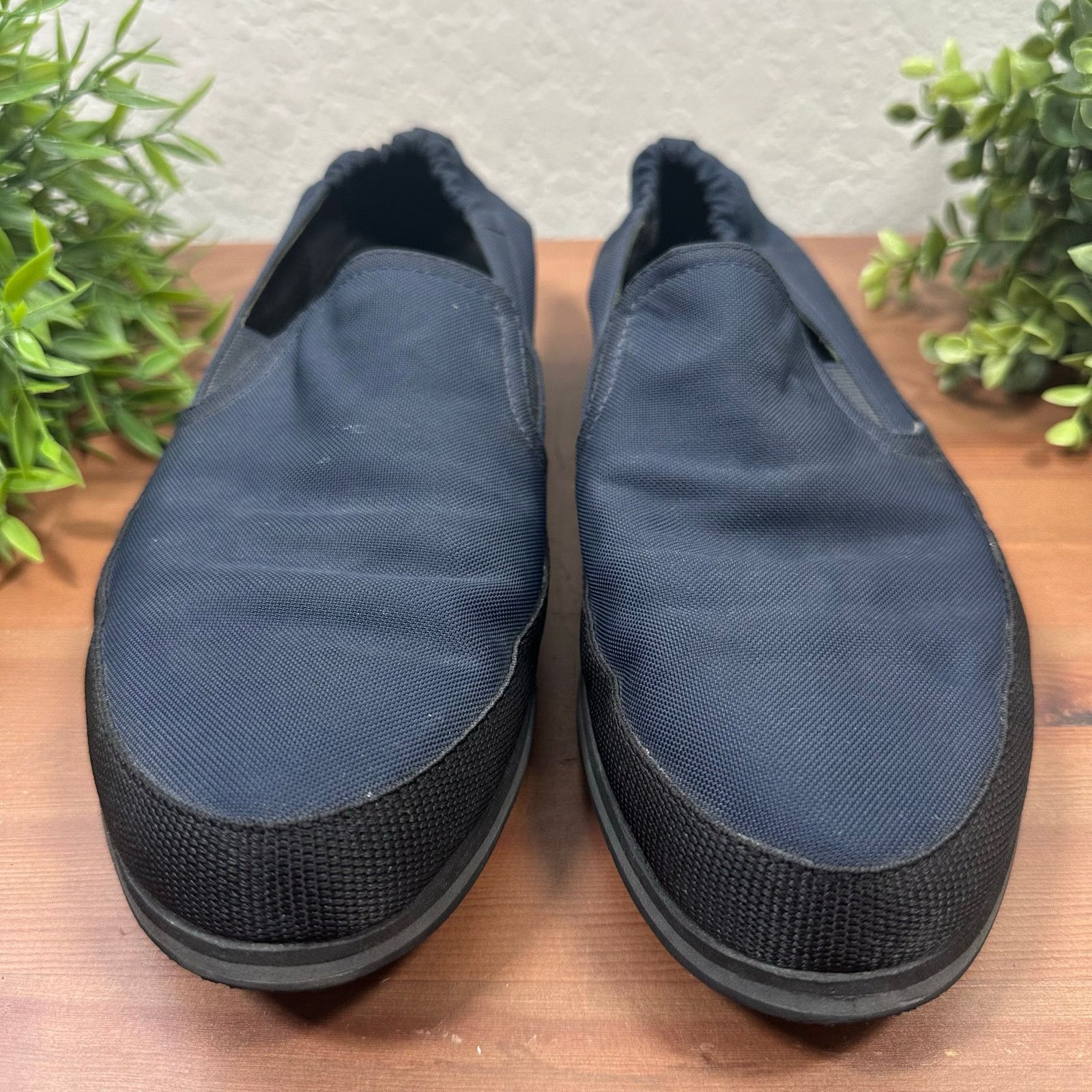 Prada Prada Men's Re Nylon Slip On Sneakers Loafers Navy Size US 7.5 / EU 40-41 - 2 Thumbnail