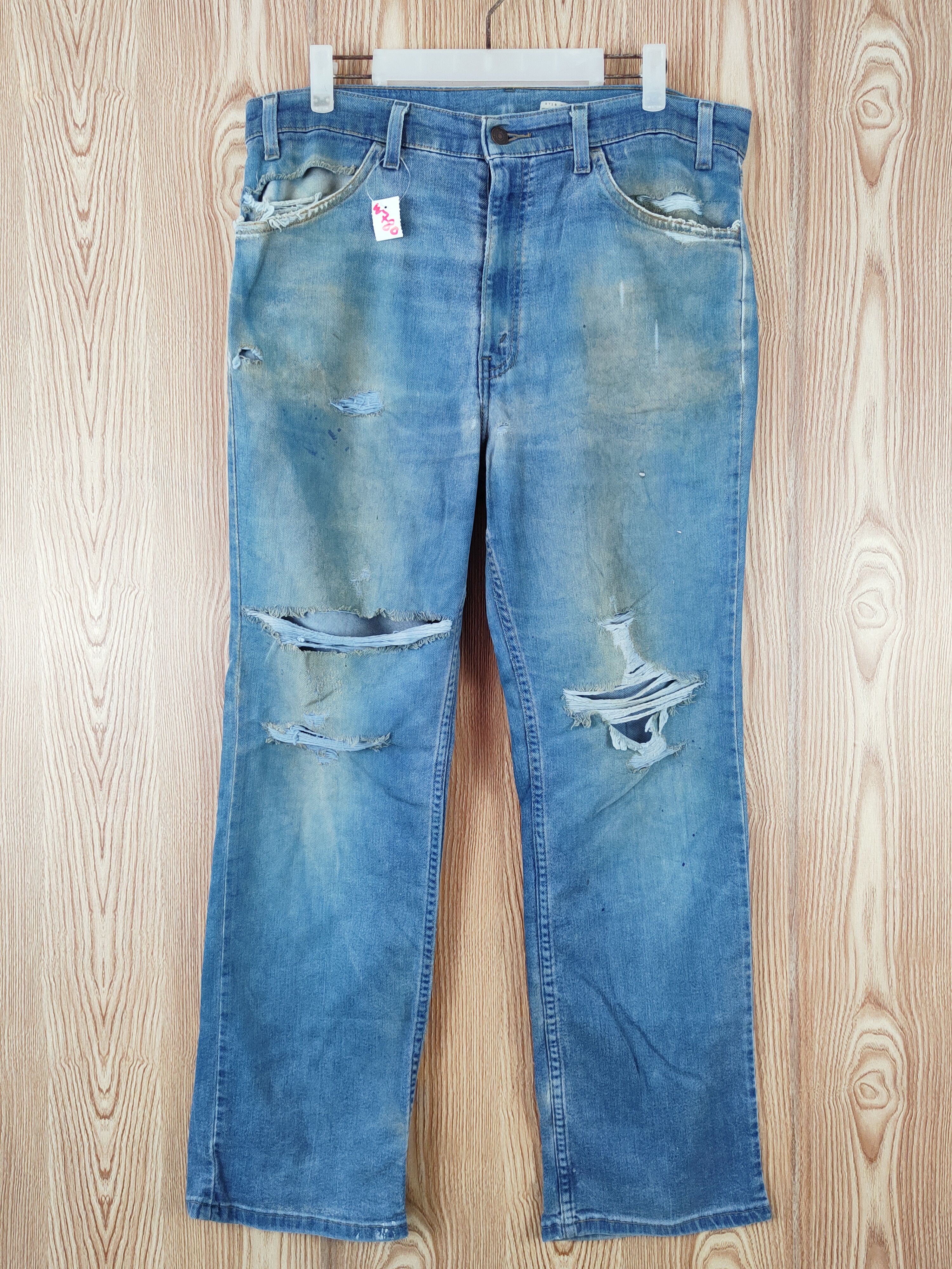Levi's Levi's Blue Distressed Ripped Jeans #W780 Size US 36 / EU 52 - 1 Thumbnail