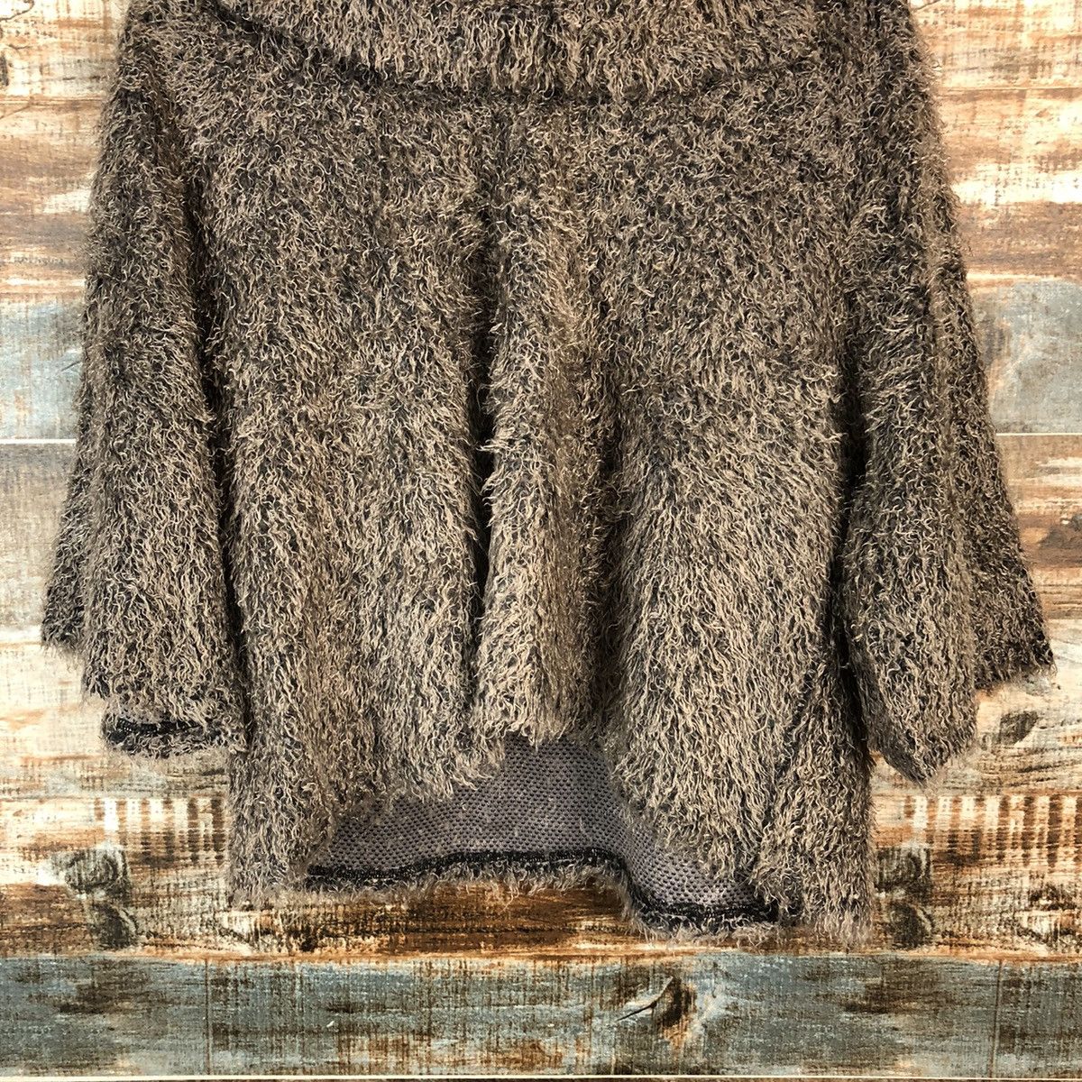 Homespun Knitwear DLL Fashion Messange Grey Mohair fur shaggy Knitwear #C077 Size M / US 6-8 / IT 42-44 - 3 Thumbnail