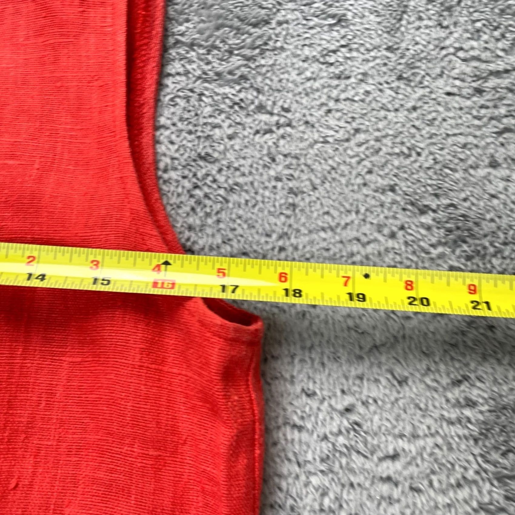 Vintage VINTAGE Harve Benard Dress Womens 4 Red Shift Linen Sleeveless Round Neck Back Slit City Retro Size S / US 4 / IT 40 - 7 Thumbnail