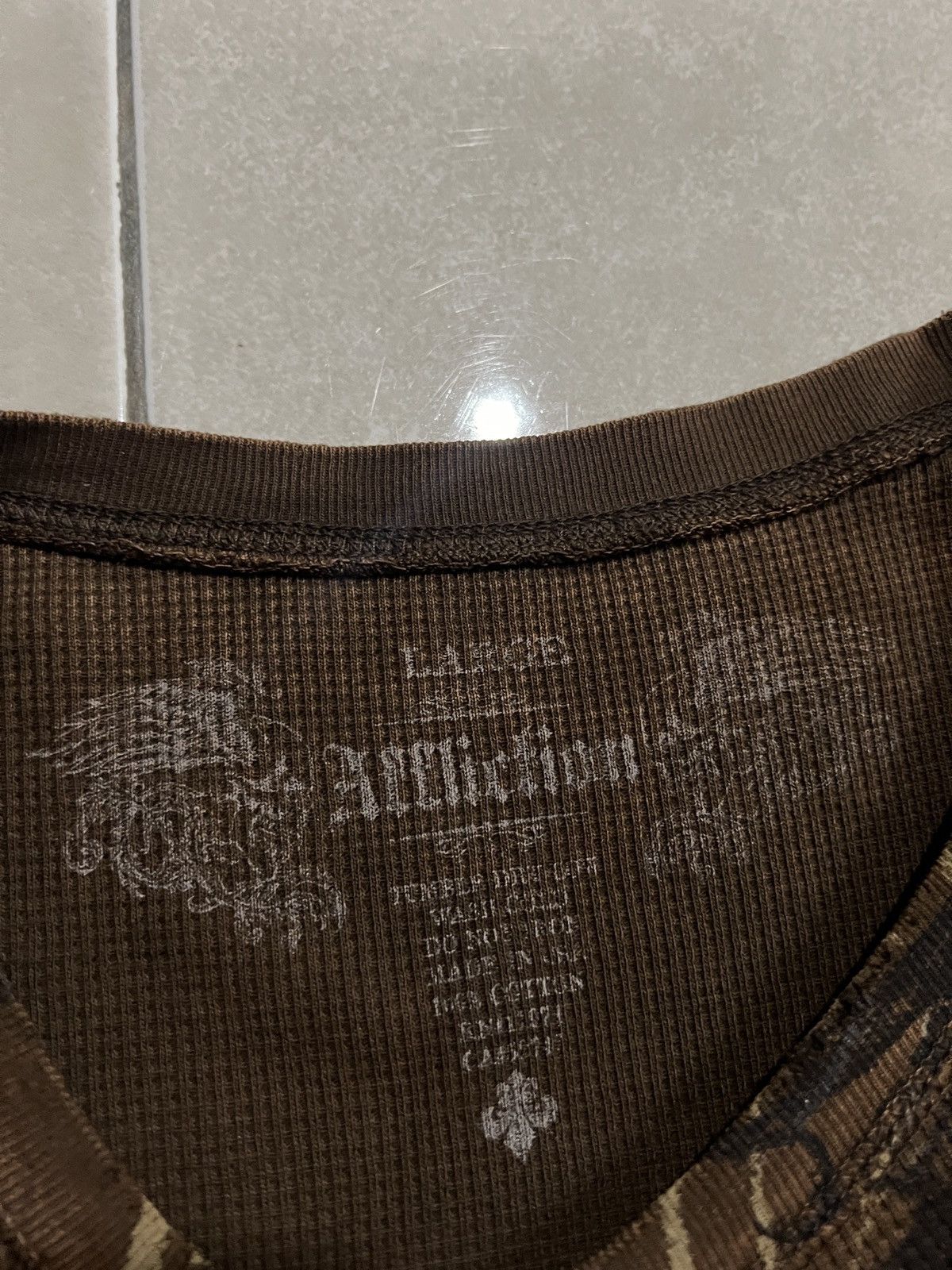 Affliction × Vintage Vintage Y2K Affliction Thermal Big Wings and Cross Size US L / EU 52-54 / 3 - 4 Thumbnail