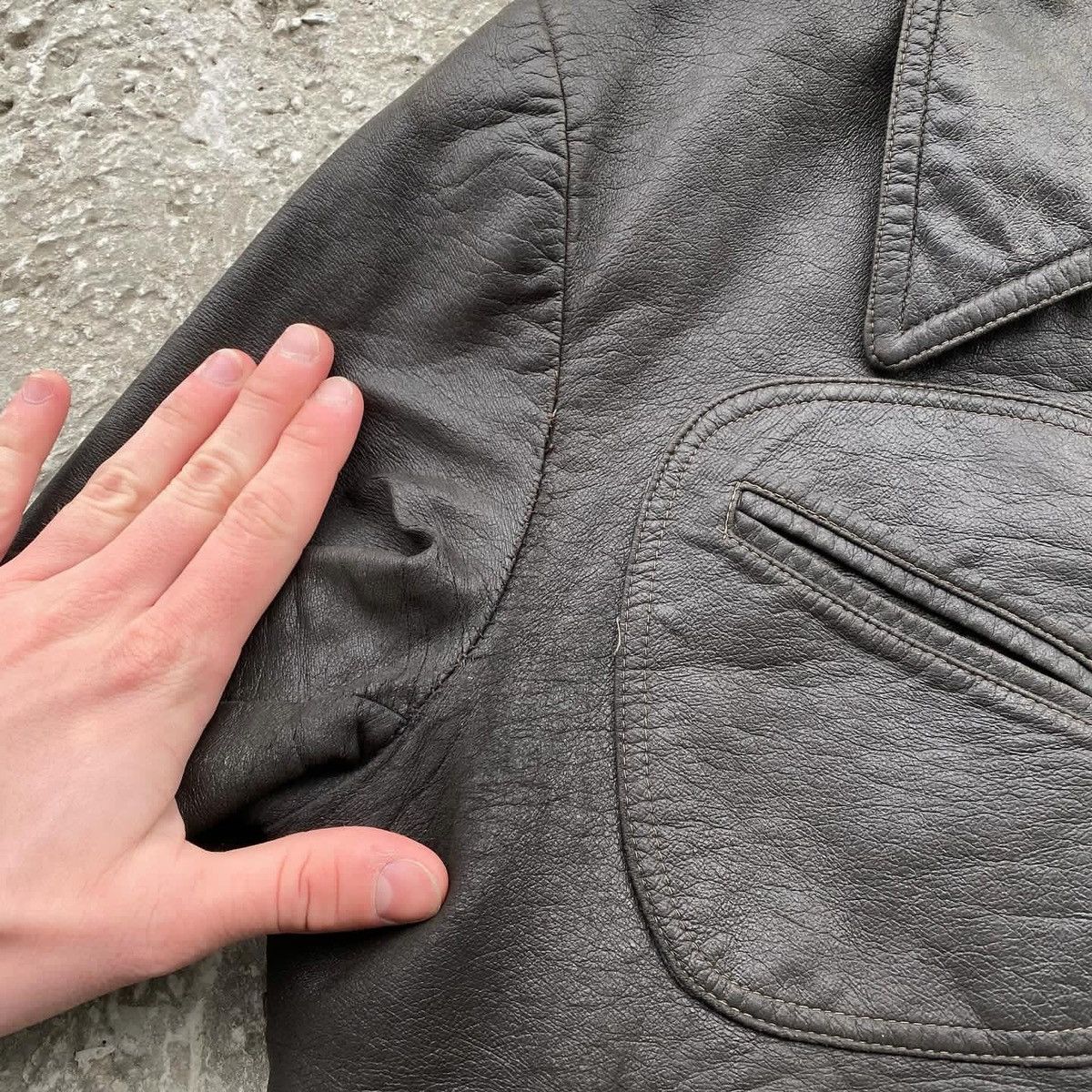 Japanese Brand × Leather Vintage Leather Jacket Size US M / EU 48-50 / 2 - 11 Thumbnail