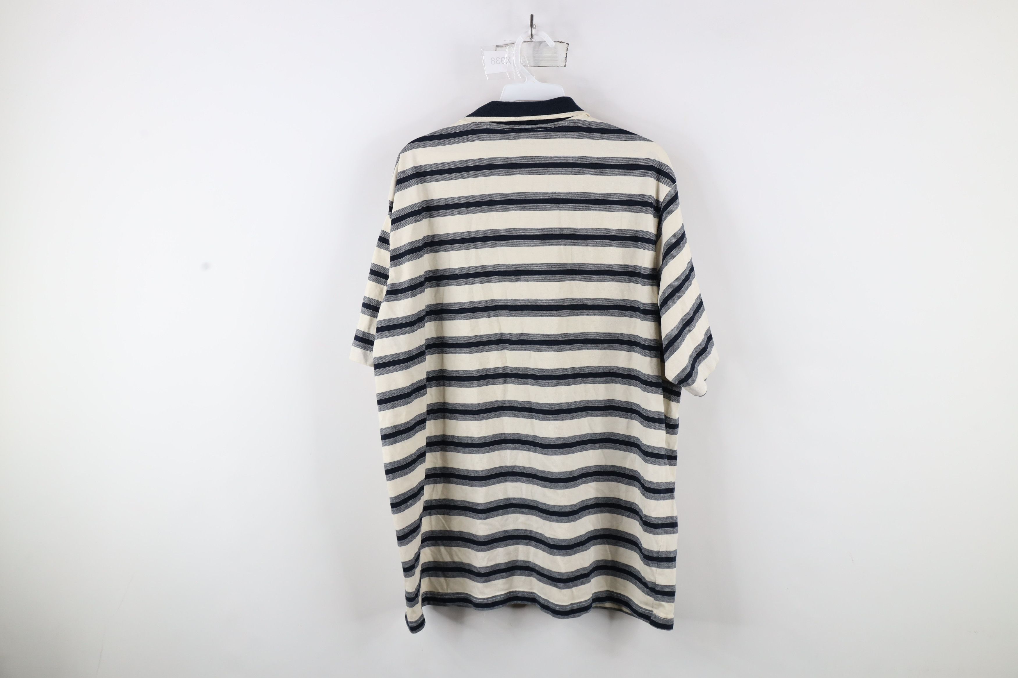 Vintage Vintage 90s Streetwear Striped Knit Collared Polo Shirt Size US XXL / EU 58 / 5 - 11 Thumbnail