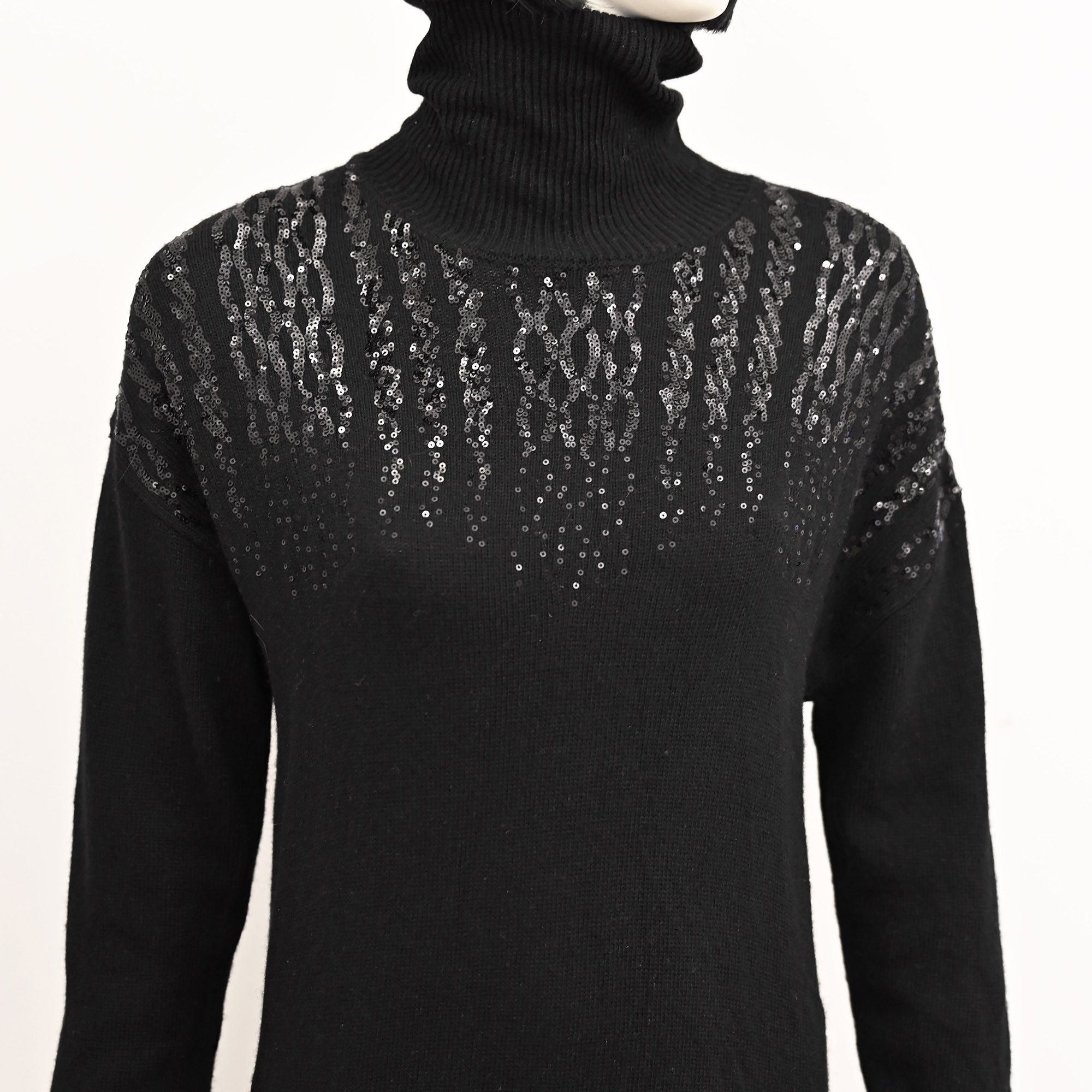 Liu Jo Liu Jo soft knitted dress with cashmere black XS Size XS / US 0-2 / IT 36-38 - 6 Thumbnail