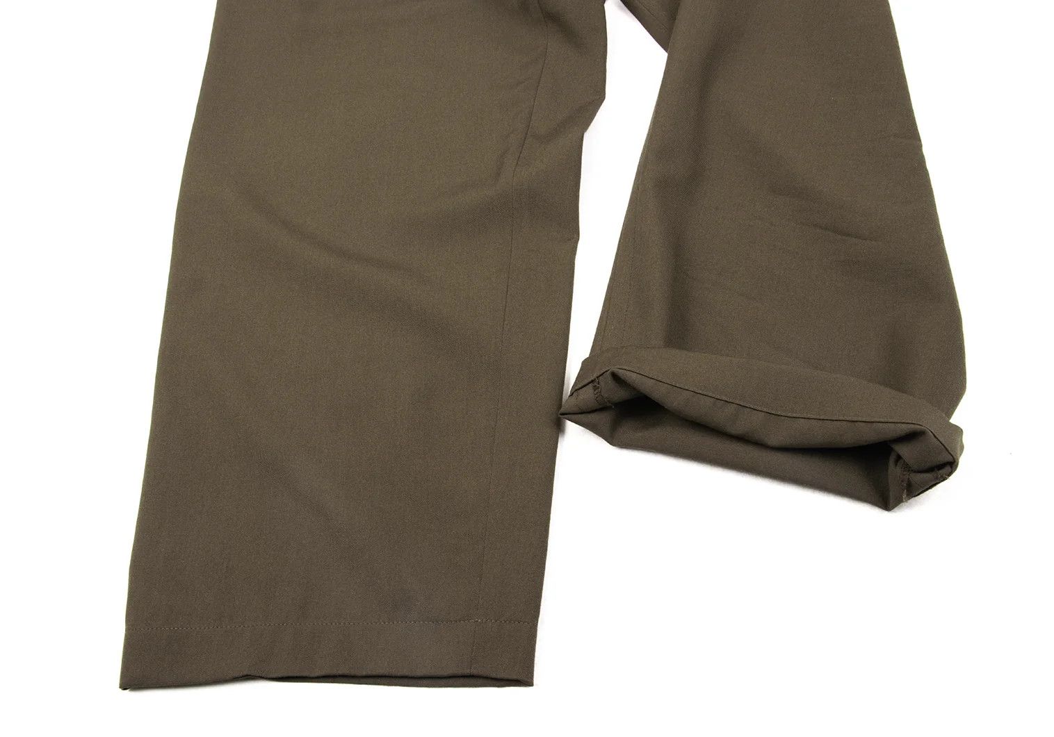 Yohji Yamamoto Wool Wide Pants Khaki