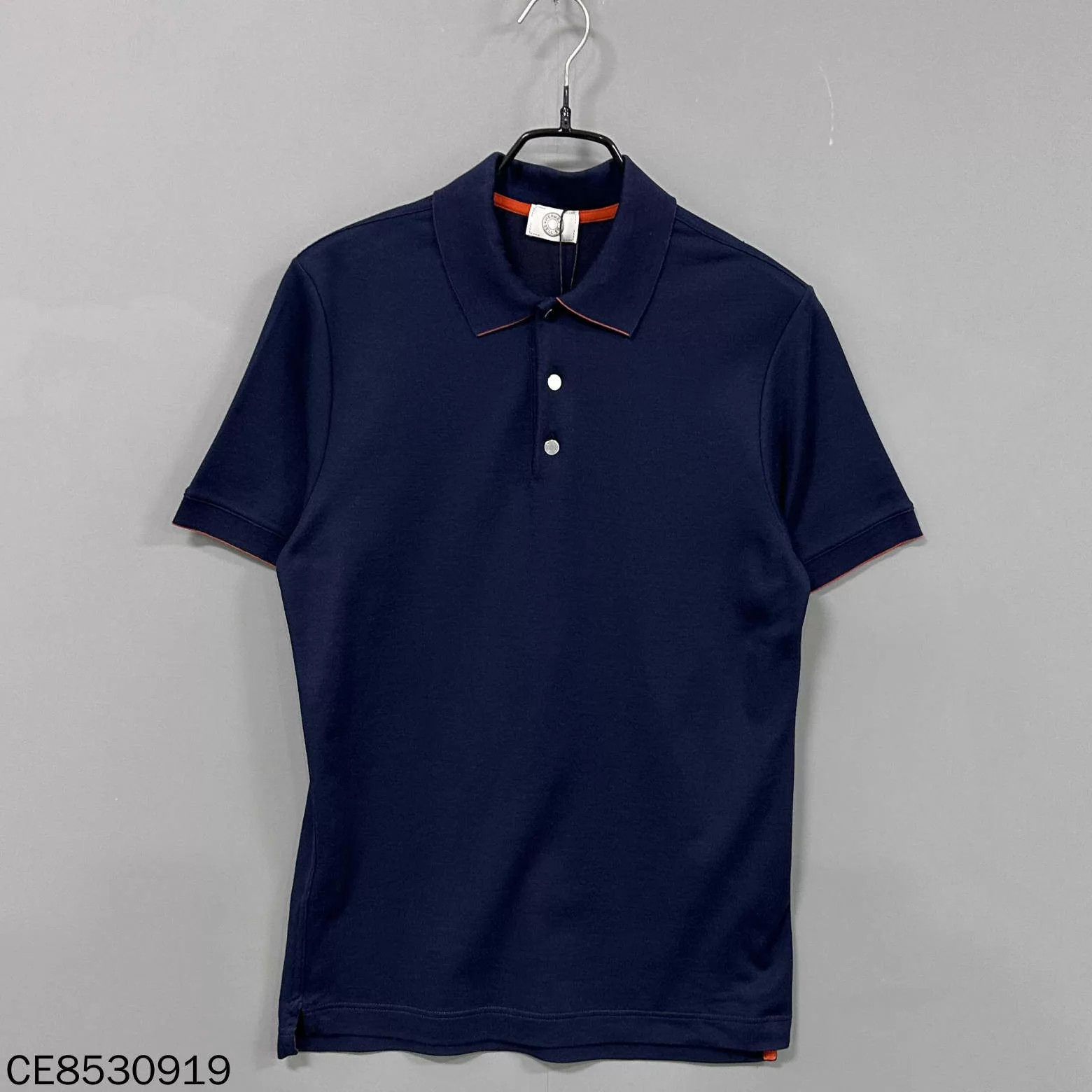 Hermes HERMES Old Money Navy Blue Polo Shirt Size S Size XS / US 0-2 / IT 36-38 - 1 Thumbnail