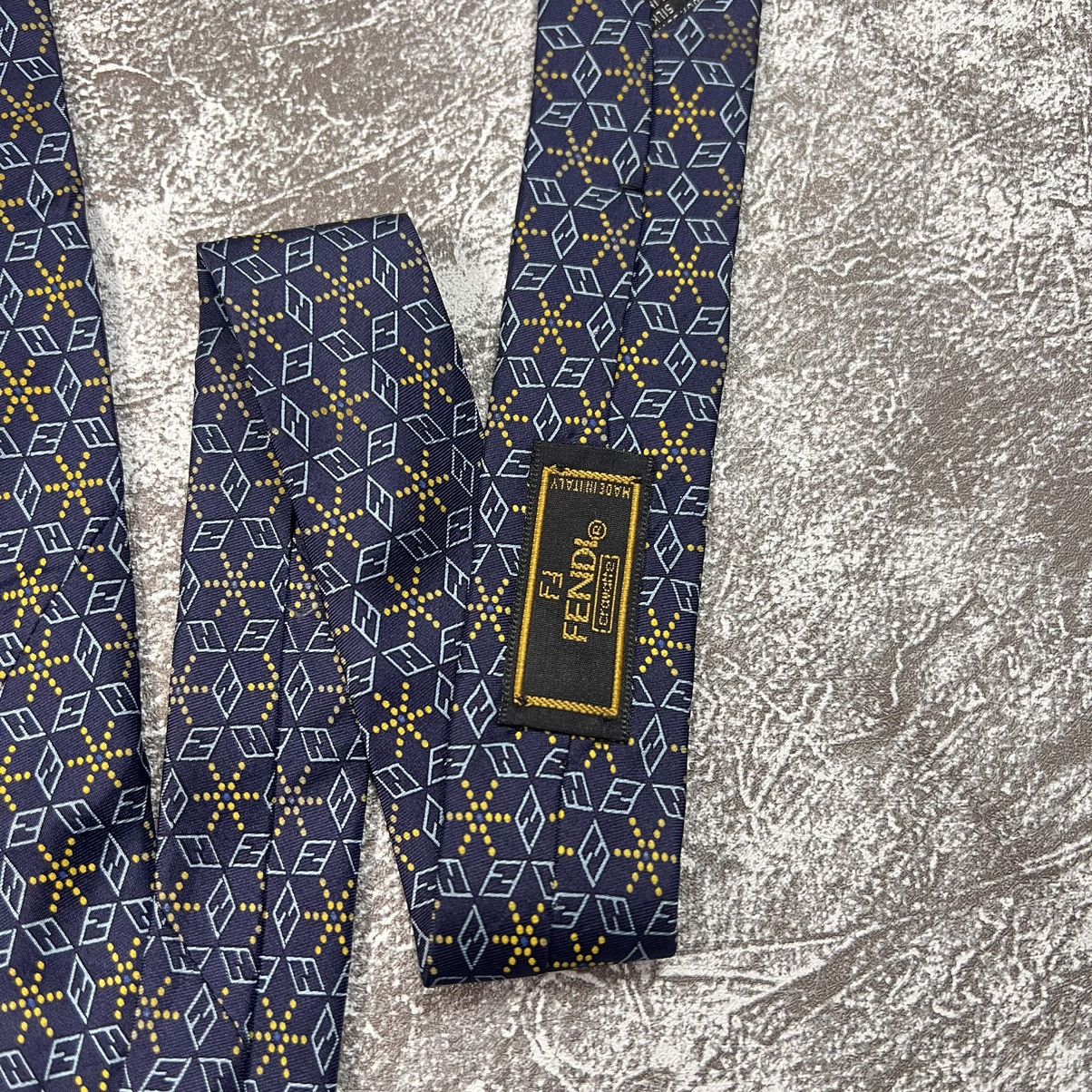 Fendi ▪️LOT OF 3 FENDI TIE FF MONOGRAM DESIGN LUXURY MEN NECKTIE Size ONE SIZE - 15 Thumbnail