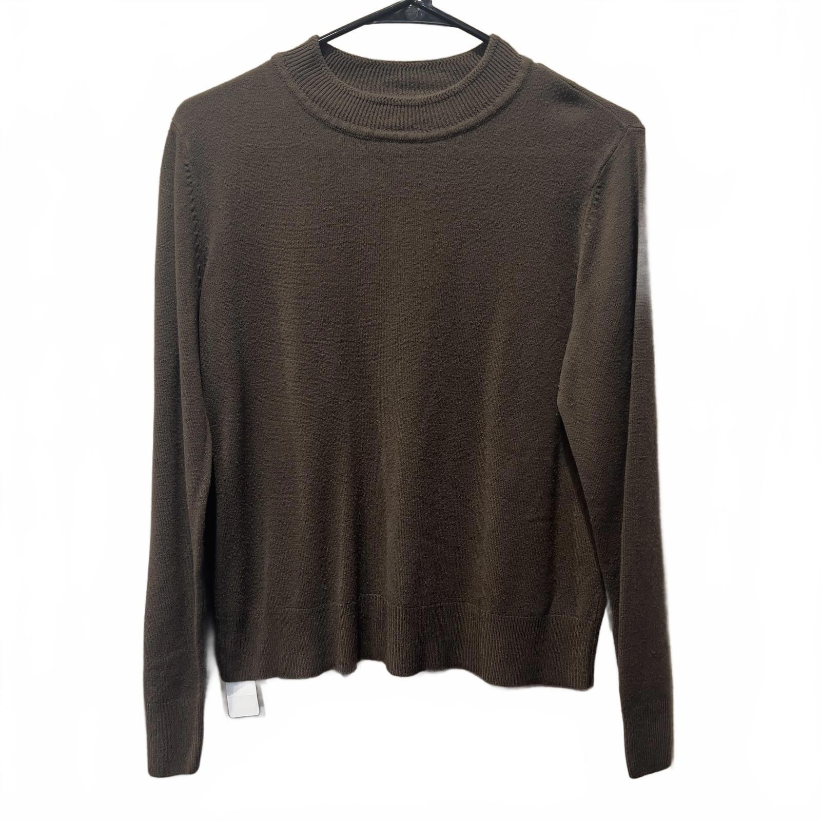 Unknown London Classic Brown Crew Neck Women's Sweater Size L / US 10 / IT 46 - 2 Thumbnail