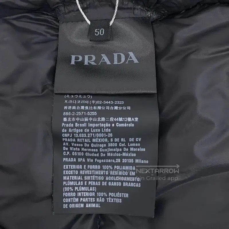Prada Prada Men's Down Jacket in Dark Blue. Size US L / EU 52-54 / 3 - 7 Thumbnail