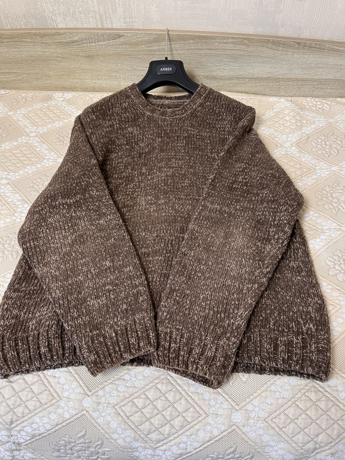 Marlboro Classics 🔥 Marlboro Classics Knit Sweater Pullover Wool Cotton Brown Size US L / EU 52-54 / 3 - 9 Thumbnail