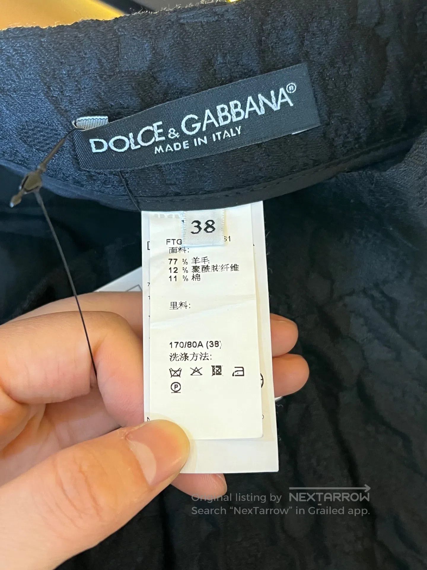 Dolce & Gabbana Dolce Gabbana Embossed shorts with diamond buttons| Size 37" - 4 Thumbnail