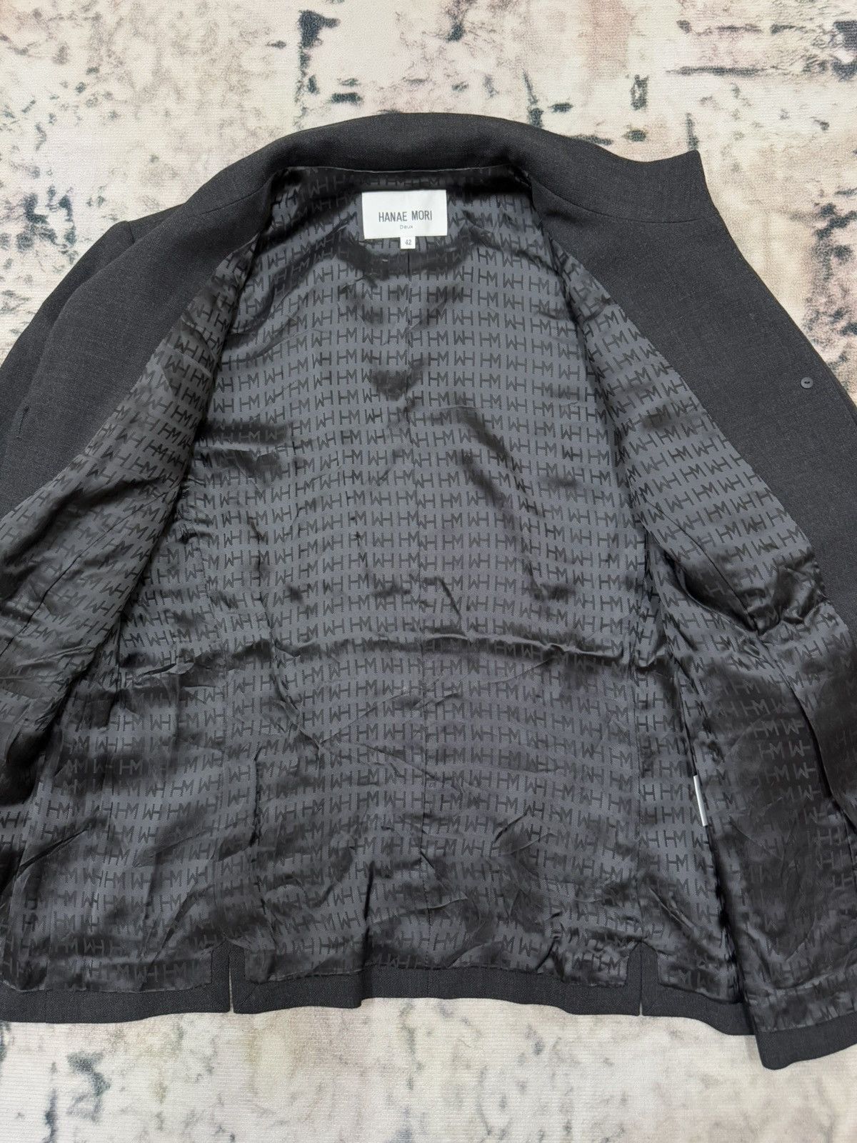 Hanae Mori × Japanese Brand × Vintage Hanae Mori Hiden Button Coats Size S / US 4 / IT 40 - 5 Thumbnail