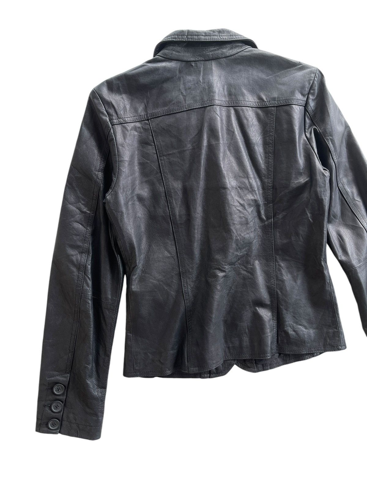 Japanese Brand Vintage Naf Naf Cuir Leather Jacket Size S / US 4 / IT 40 - 7 Thumbnail