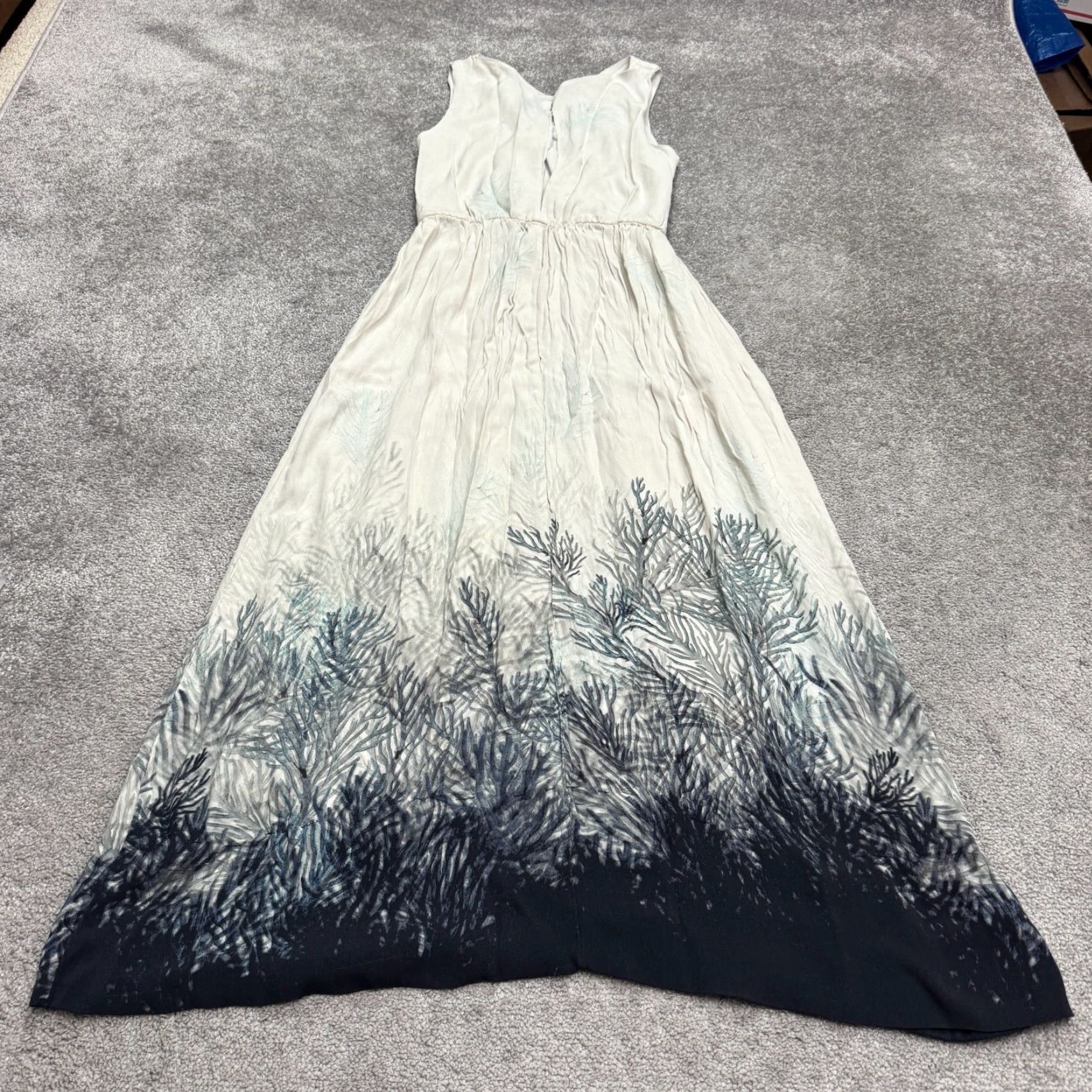 Zara VINTAGE Zara Maxi Dress Womens Medium Sleeveless Botanical Print Casual Summer Boho Beach Size M / US 6-8 / IT 42-44 - 2 Thumbnail