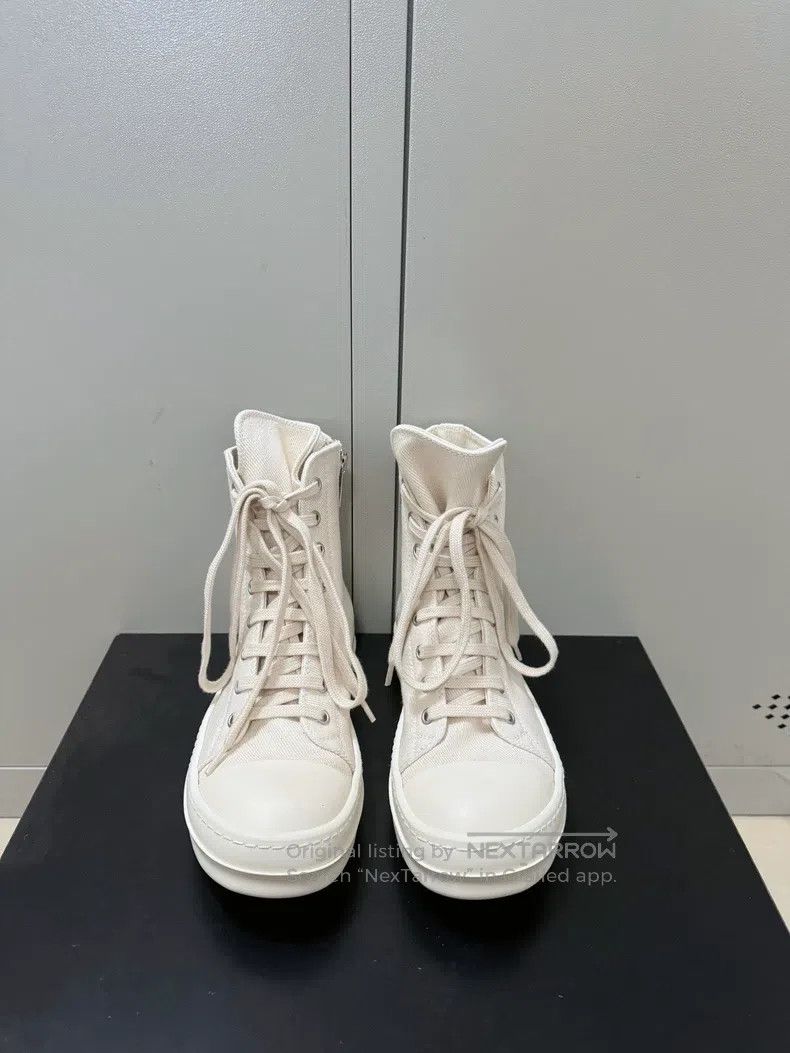 Rick Owens Rick Owens Top-tier ivory milk Converse Size US 5.5 / IT 35.5 - 2 Thumbnail