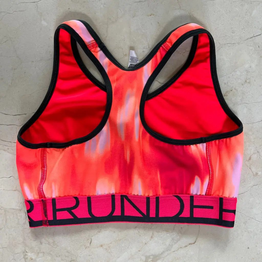 Under Armour Under Armour HeatGear Compression Sports Bra – Red/Orange Size S / US 4 / IT 40 - 1 Thumbnail