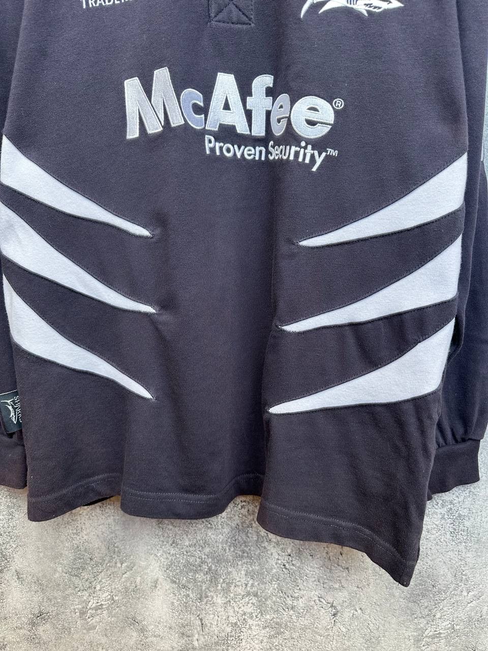 Cotton Traders Sharks 2007 Rugby Shirt McAfee Polo LS