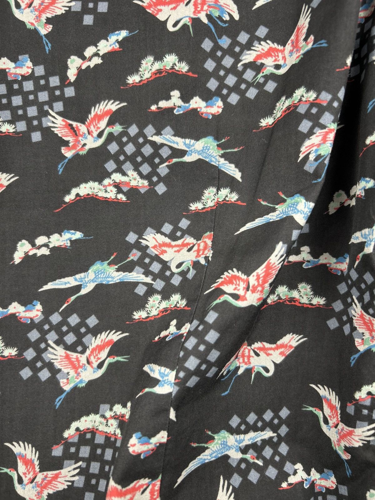 Lanvin Lanvin Evolutive Cranes Print Shirt Size US M / EU 48-50 / 2 - 20 Thumbnail