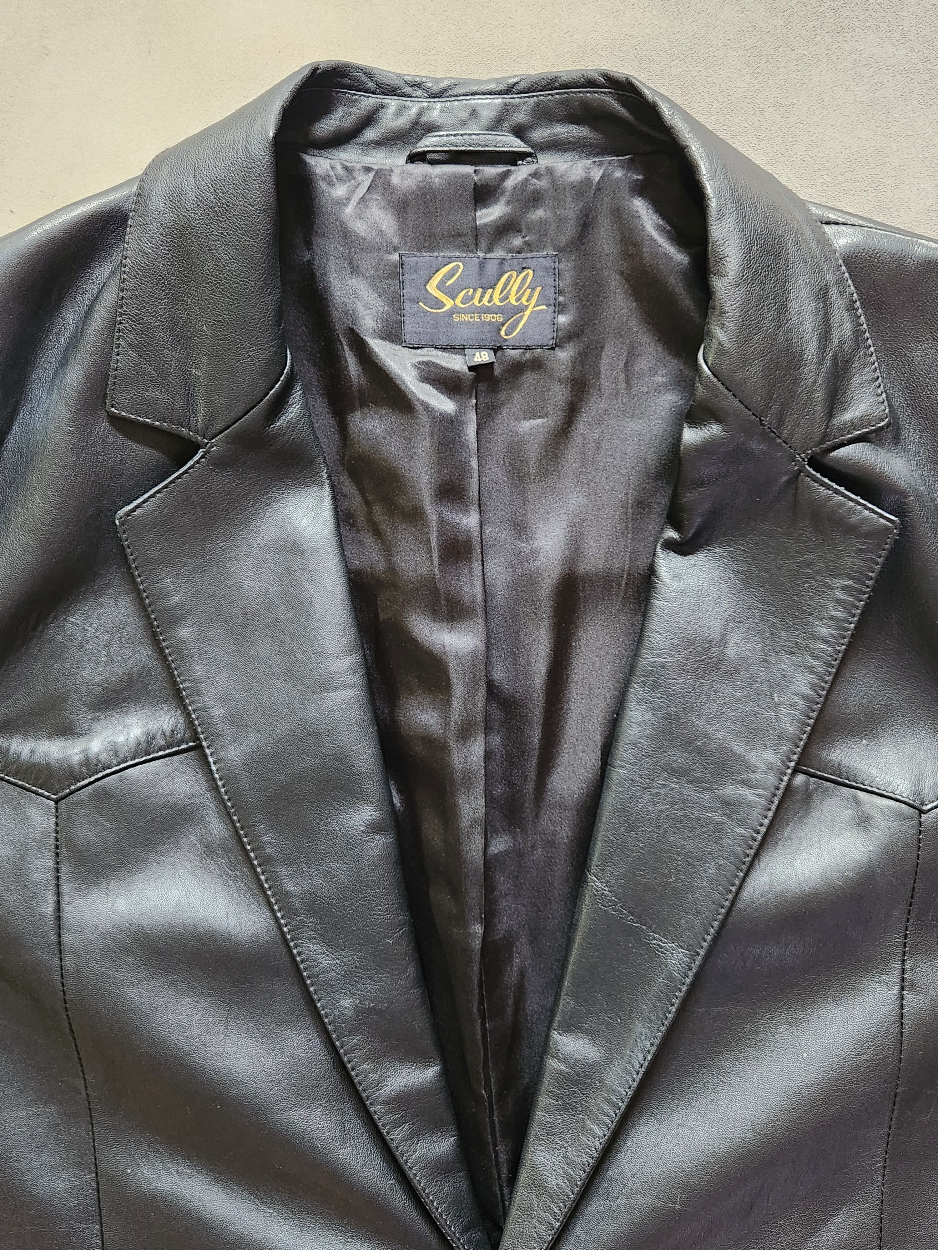 Scully buttersoft single breasted leather Size 48R - 5 Thumbnail