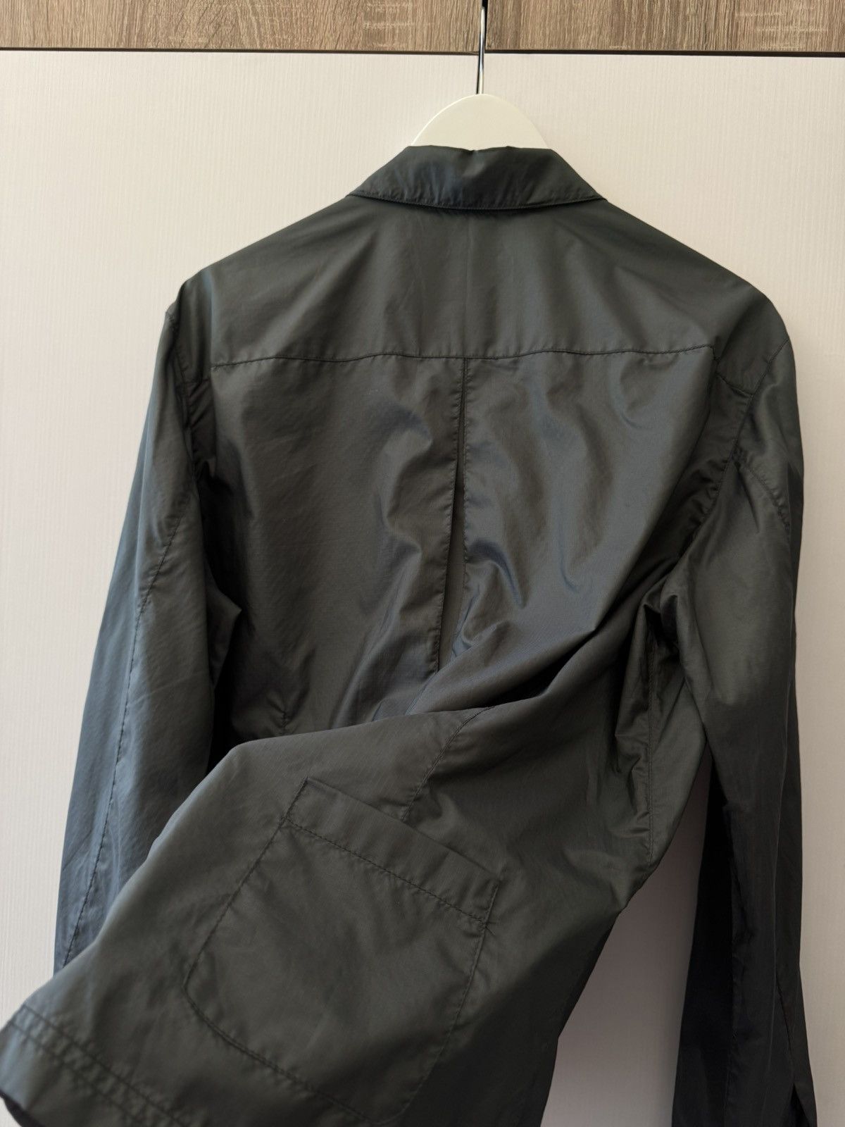 Prada Prada Nylon Green Jacket 2000s Zip Up Pocket Lightweight Size L / US 10 / IT 46 - 10 Thumbnail