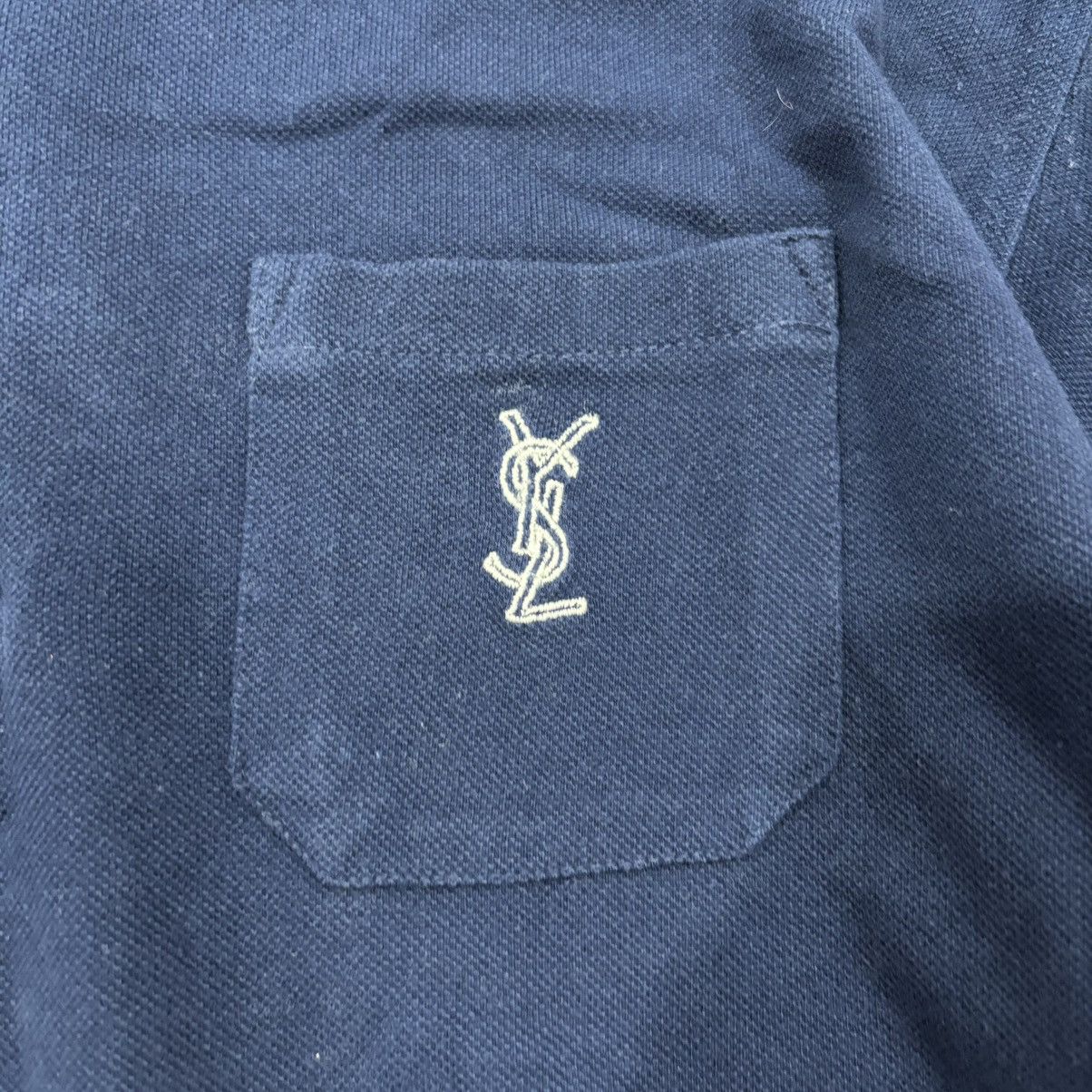 Yves Saint Laurent Vintage YSL Polo long sleeve Shirt Size US L / EU 52-54 / 3 - 3 Thumbnail