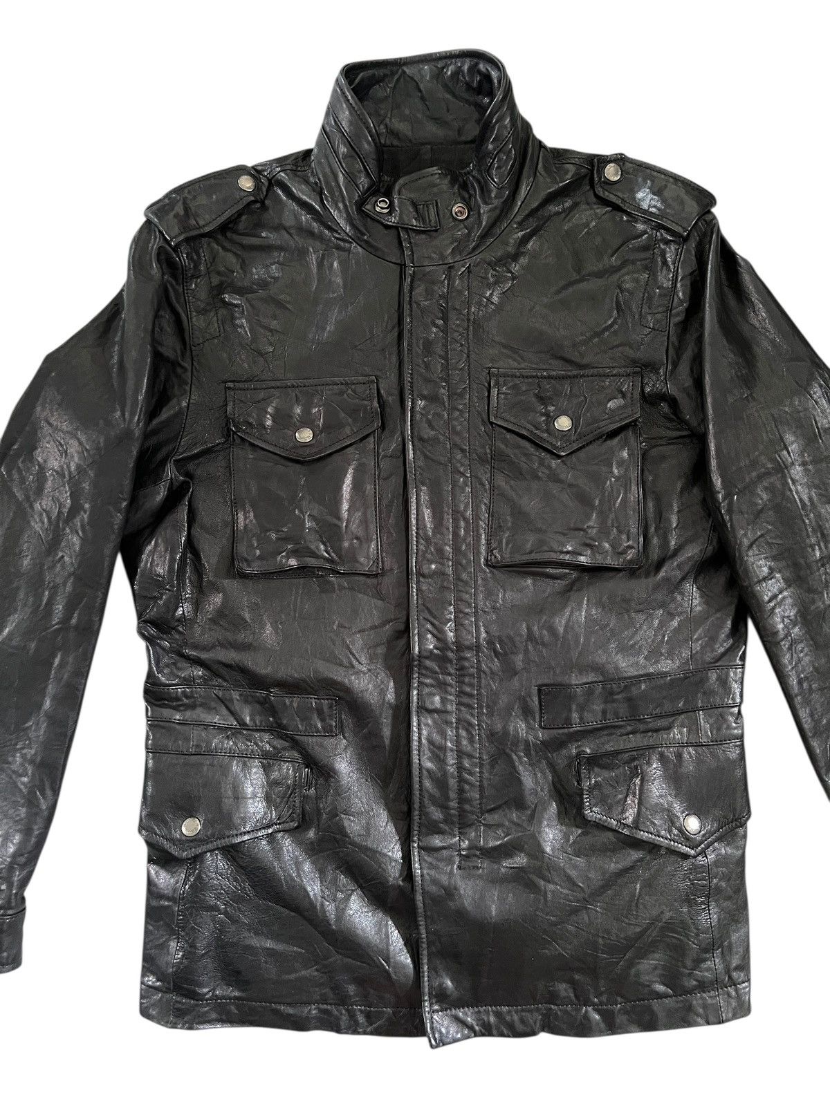 Avirex 2000s Avirex M65 Sheepskin Leather Jacket Size US L / EU 52-54 / 3 - 6 Thumbnail
