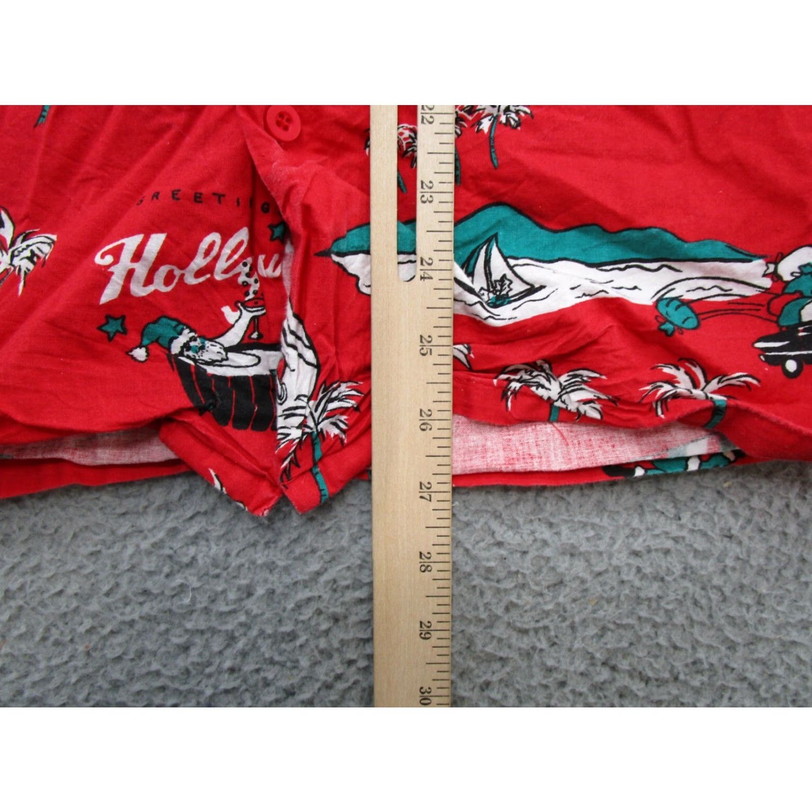 Vintage VINTAGE Boundary Waters Hawaiian Shirt S Red Cotton Short Sleeve Collared Button-Up Luau Aloha USA Made Mens Vintage Best used Size US S / EU 44-46 / 1 - 5 Thumbnail
