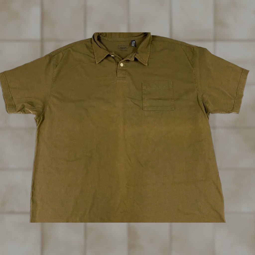 Route 66 Route 66 Mens Polo Shirt XL Brown solid classic Size US XL / EU 56 / 4 - 1 Thumbnail