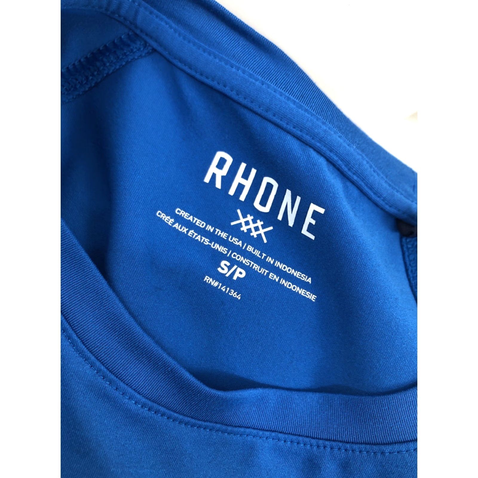 Rhone Rhone Mens S T-Shirt Athletic Performance Bright Blue - New / Unworn Size US S / EU 44-46 / 1 - 4 Thumbnail