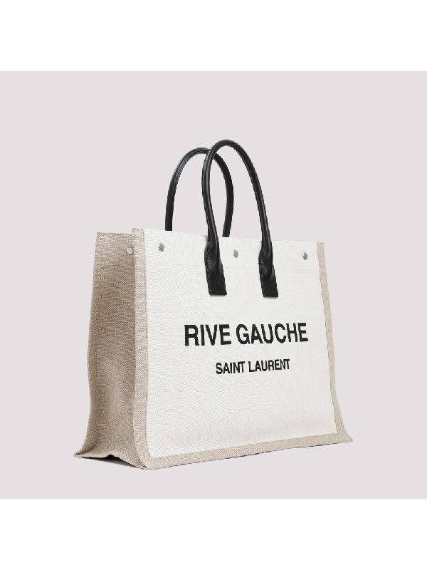Saint Laurent Paris oc11z0226 499290 Size: OS / Rive Gauche Tote in Canvas Size ONE SIZE - 5 Thumbnail
