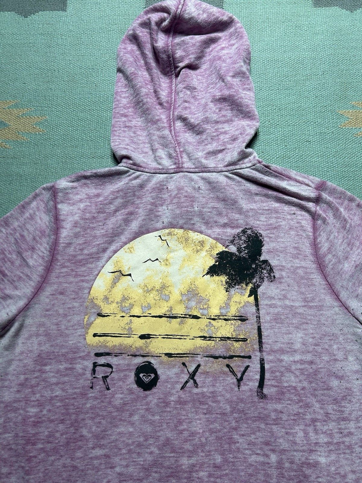 Vintage Roxy surf hoodie zip quiksilver billabong pink women’s XL Size XL / US 12-14 / IT 48-50 - 2 Thumbnail